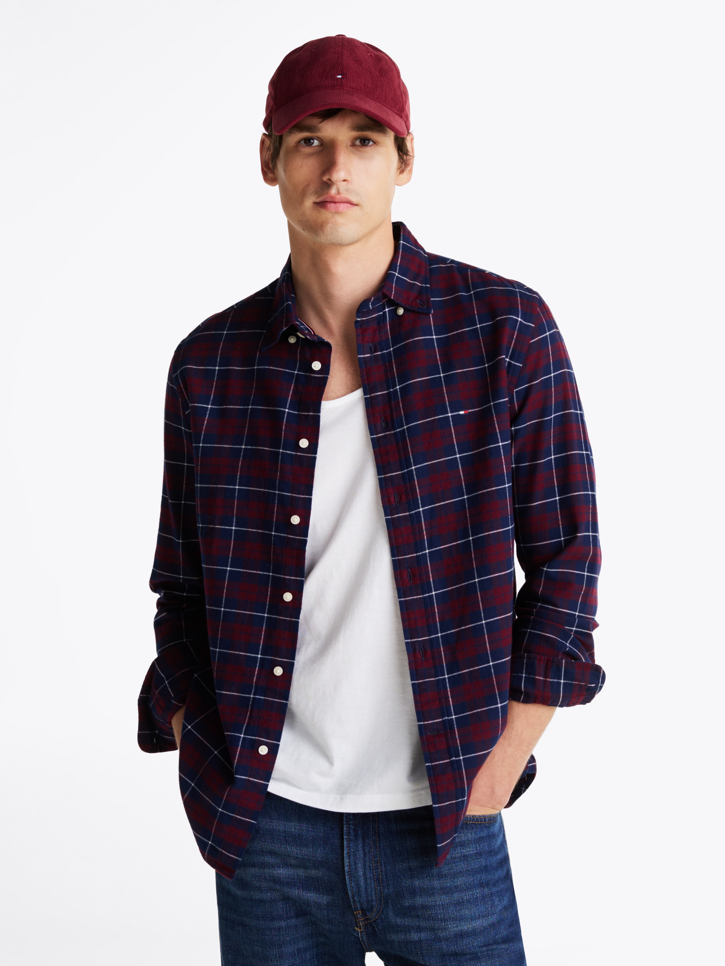 Tommy Hilfiger Langarmhemd »BRUSHED EASY CHECK RF SHIRT«, mehrfarbig kariert