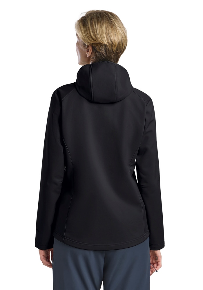 Jack Wolfskin Softshelljacke »BORNBERG HOODY W« für vielseitige Outdoor-Aktivitäten, mit fester Kapuze, atmungsaktiv