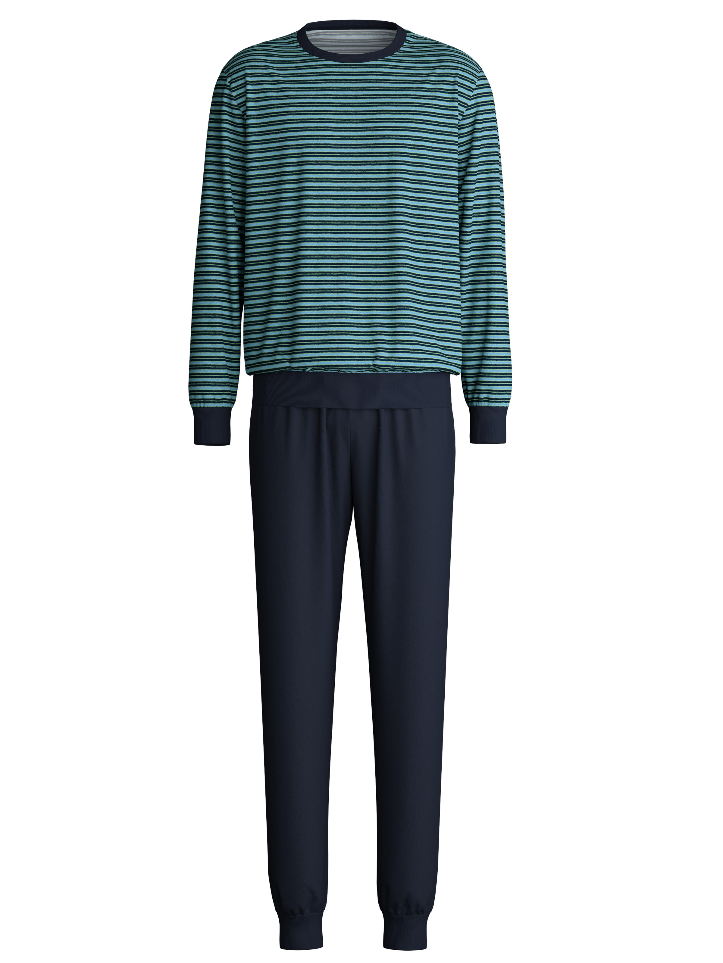 CALIDA Schlafanzug "Relax Terry" 2 tlg. mit klassischem Rundhalsauschnitt günstig online kaufen