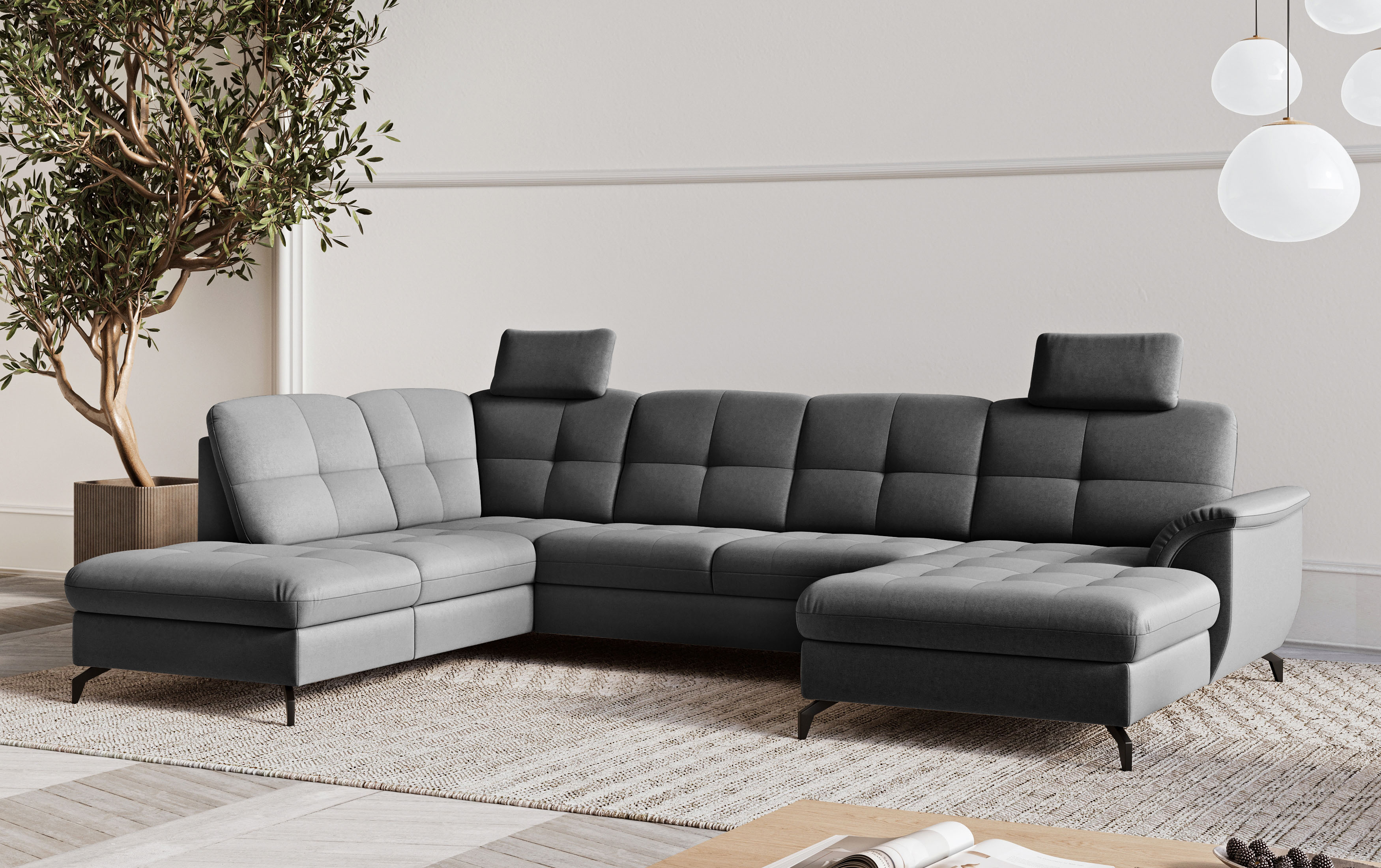 sit&more Wohnlandschaft "Zora" wahlweise mit Schlaffunktion und Bettkasten