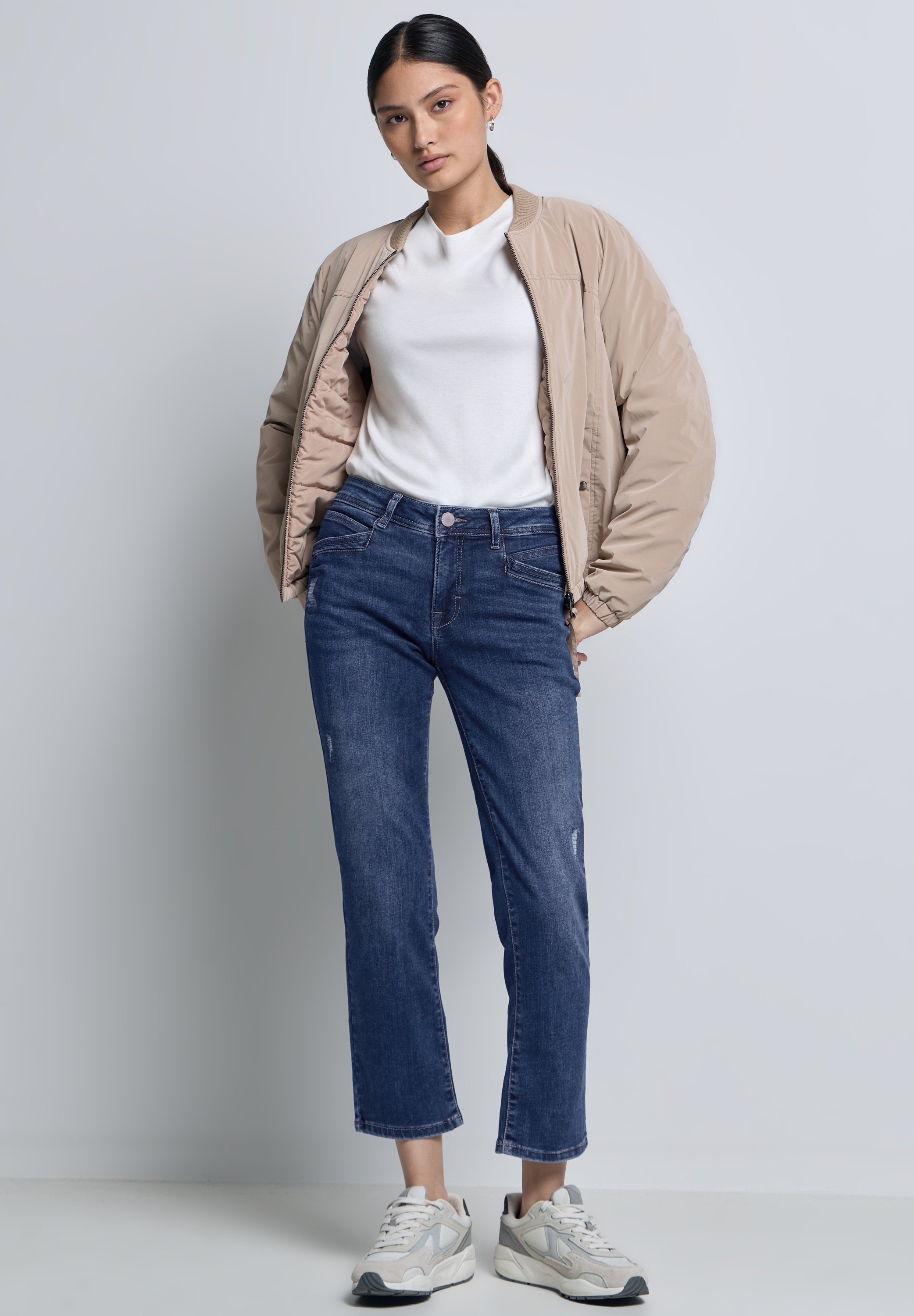 STREET ONE STUDIO Slim-fit-Jeans, Middle Waist