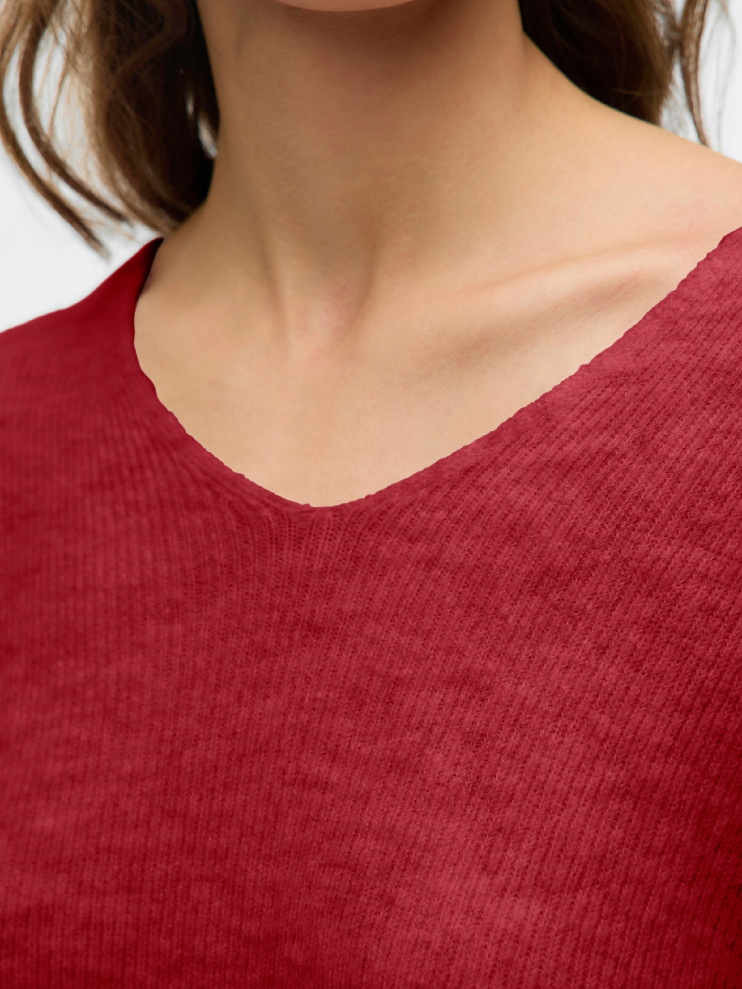 Vero Moda V-Ausschnitt-Pullover »VMCREWLEFILE LS V-NECK BLOUSE NOOS«