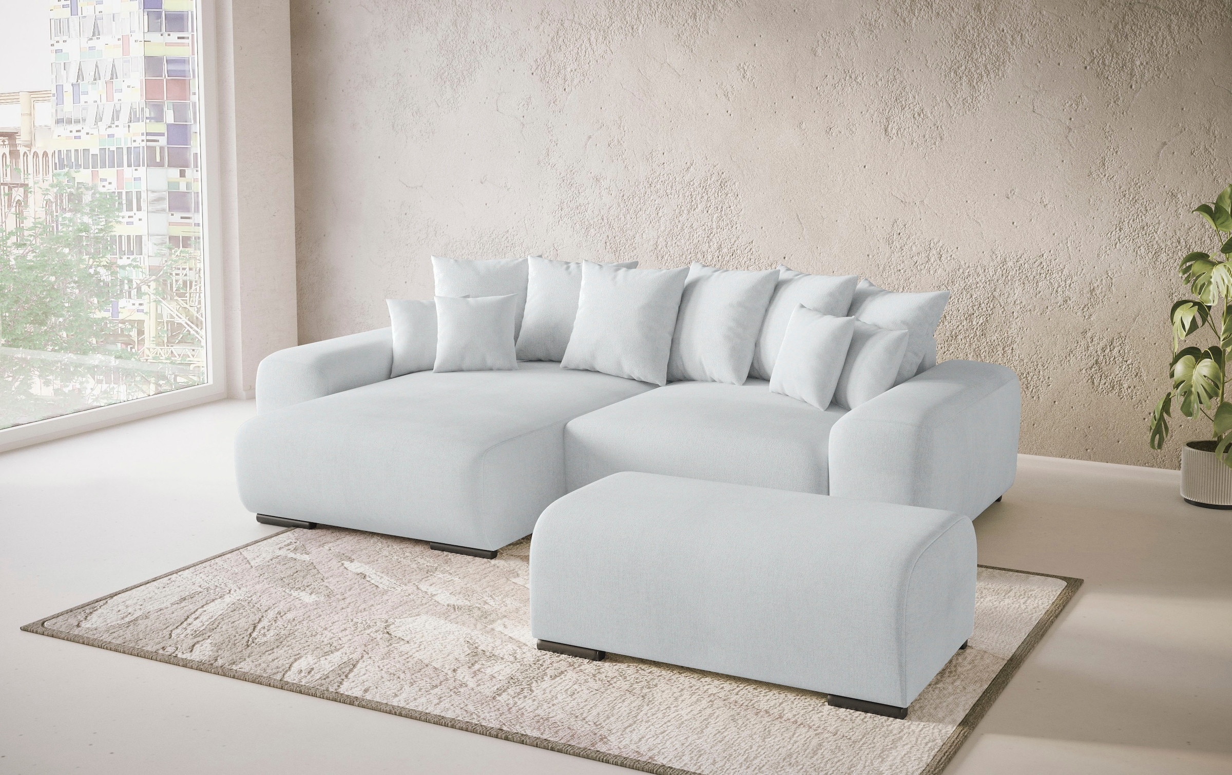 Mr. Couch Polsterecke »Sundance II«, Dauerschläfer mit EasyBett-Schlaffunktion, Bettkasten