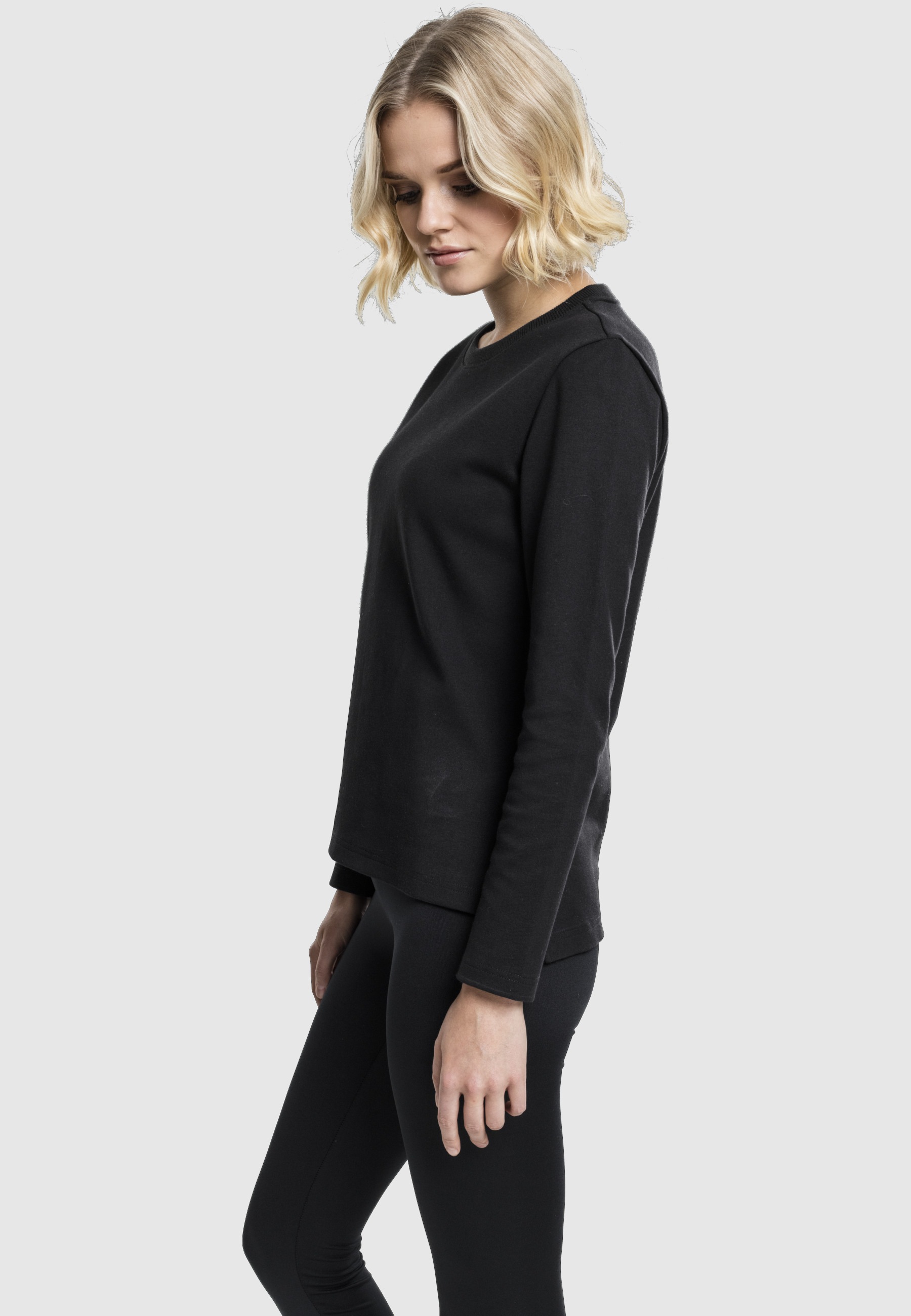 URBAN CLASSICS Sweatshirt »Urban Classics Damen Ladies Athletic Interlock Crewneck«, 1 Stk.
