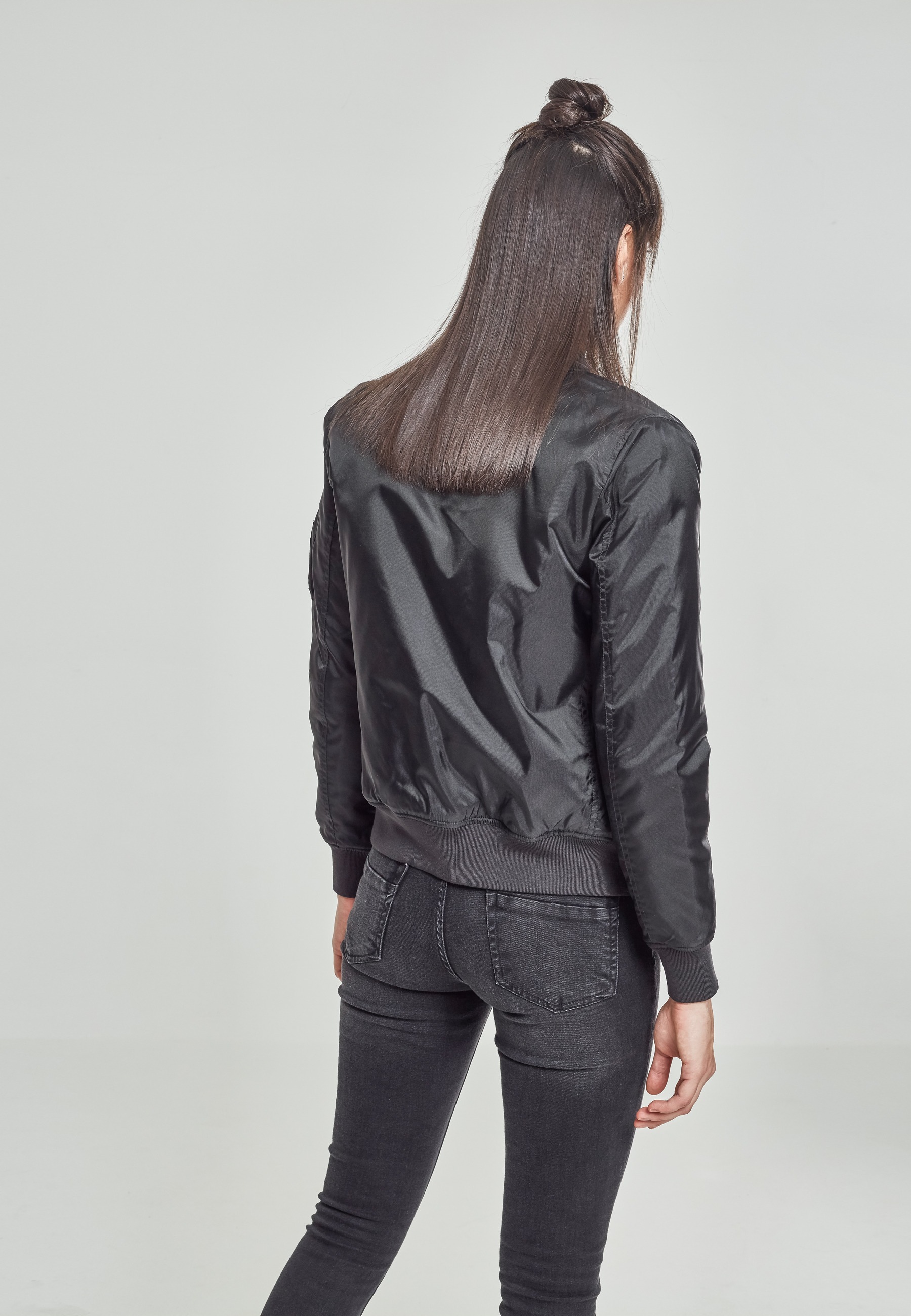 URBAN CLASSICS Allwetterjacke »Urban Classics Damen Ladies Basic Bomber Jacket« 1 Stk. tlg. ohne Kapuze