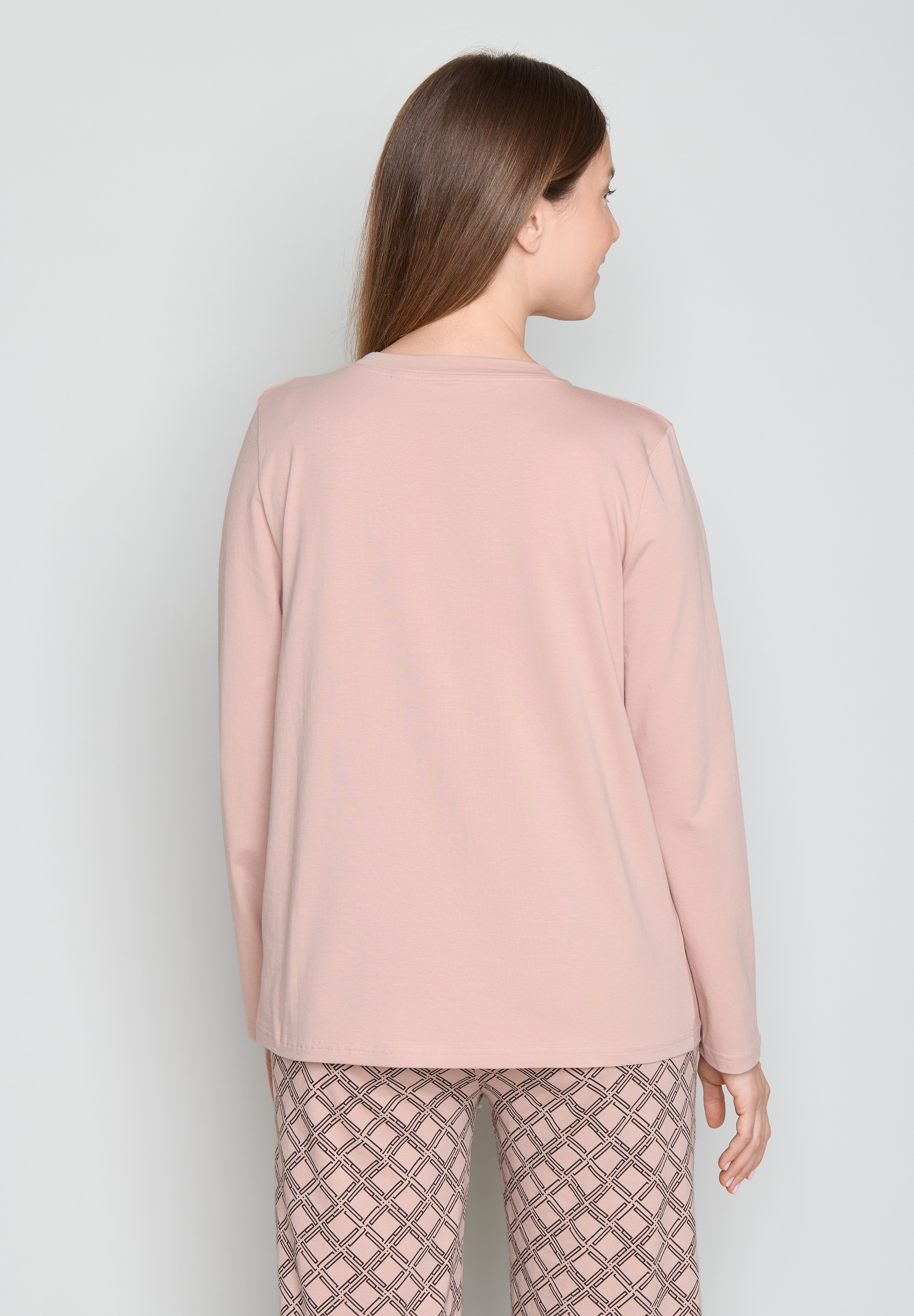 JOOP! Pyjama aus Jersey, lässig-eleganter Look, mit Wide-Leg-Hosen