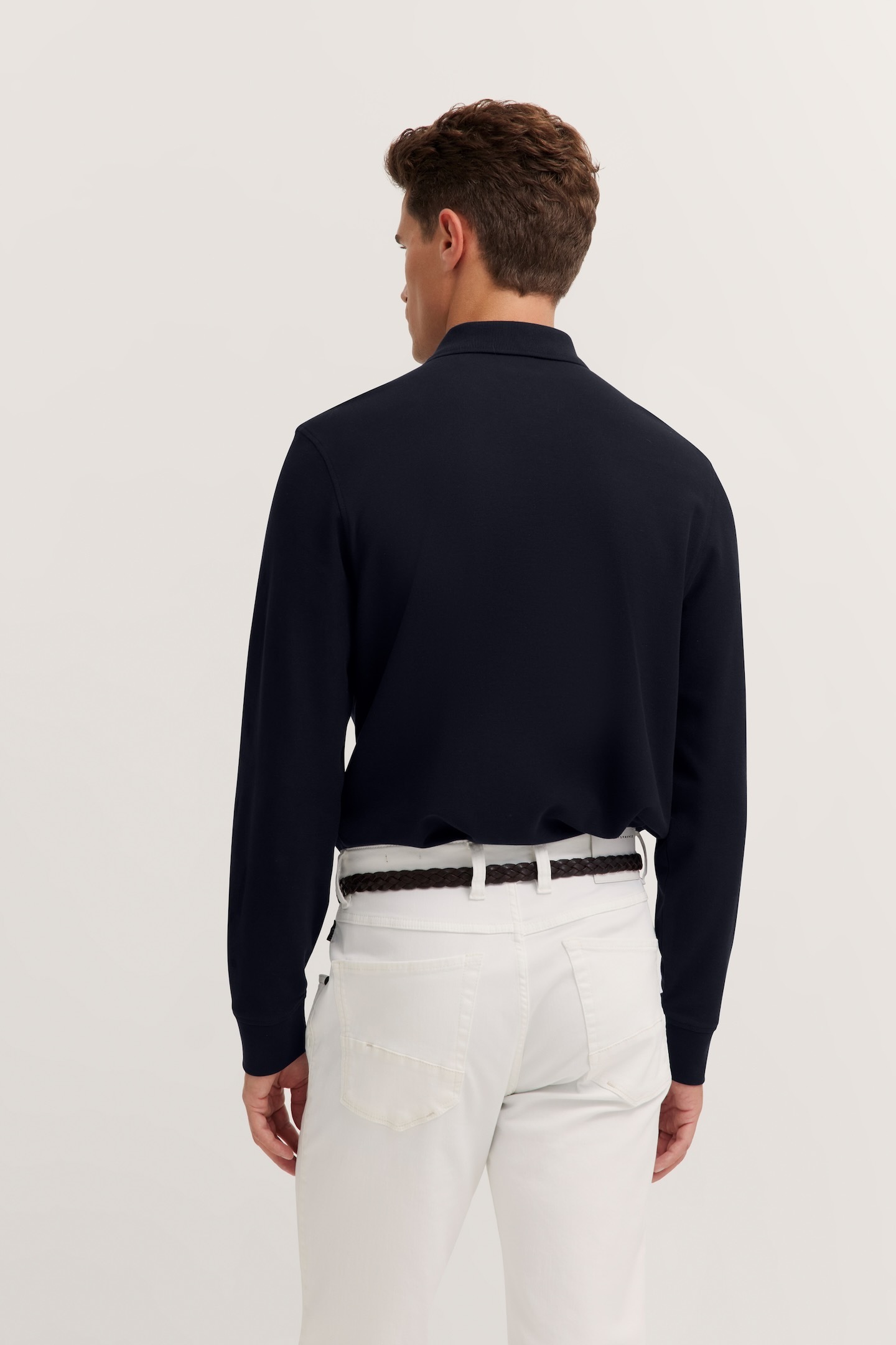 bugatti Langarm-Poloshirt, mit langen Ärmeln günstig online kaufen