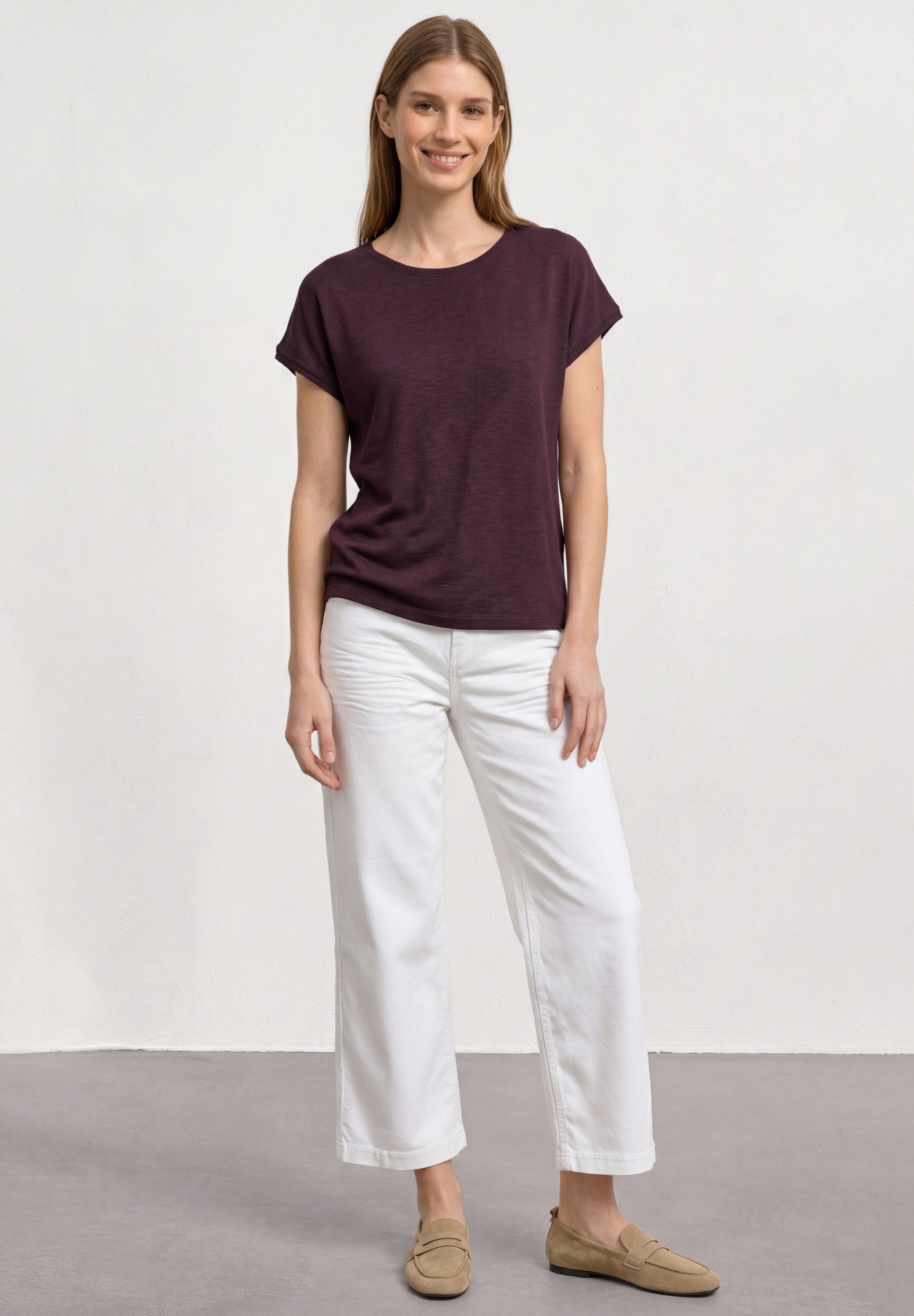 STREET ONE T-Shirt in Unifarbe