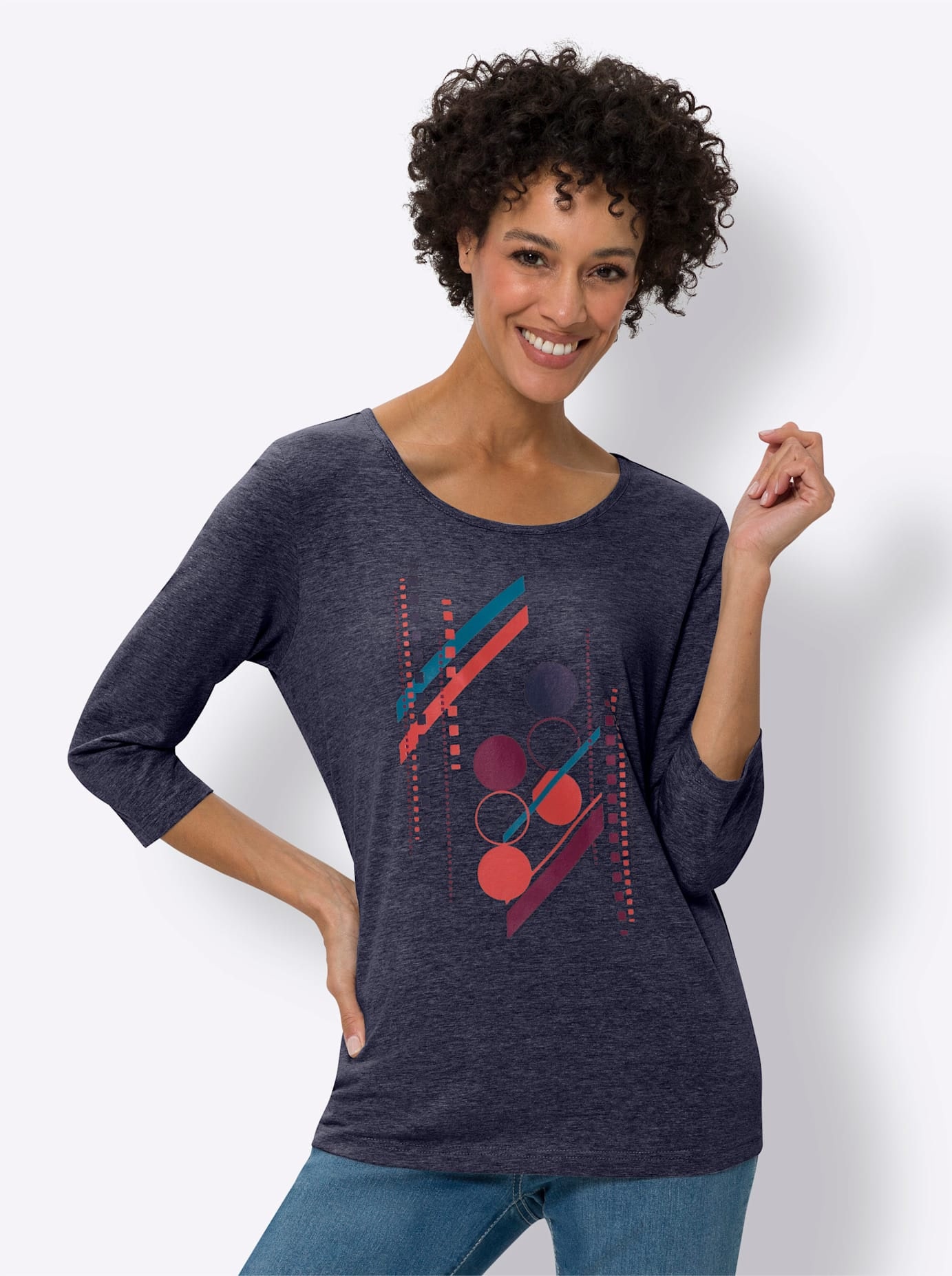 Classic Basics 3/4-Arm-Shirt "3/4-Arm-Shirt" 1 Stk. tlg. günstig online kaufen