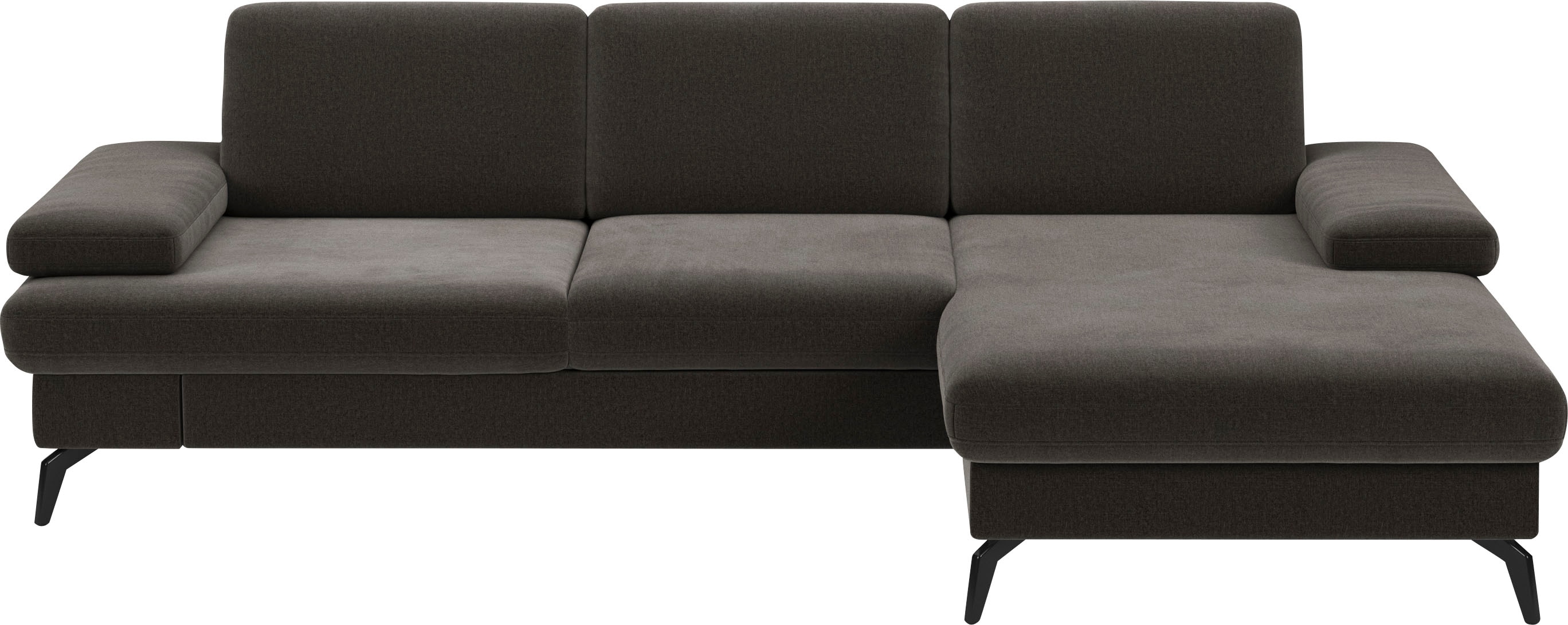 sit&more Ecksofa "Morris L-Form, inkl. Sitztiefenverstellung" wahlweise mit Armteilverstellung, Schlaffunktion & Bettkasten