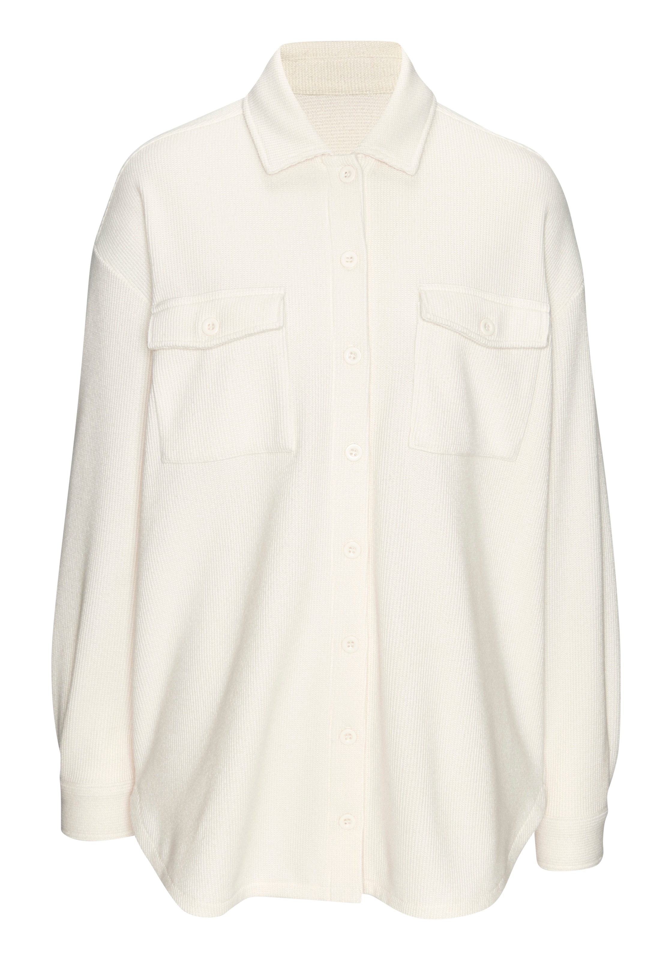 LASCANA Blusenshirt in modischer Piqué-Optik günstig online kaufen