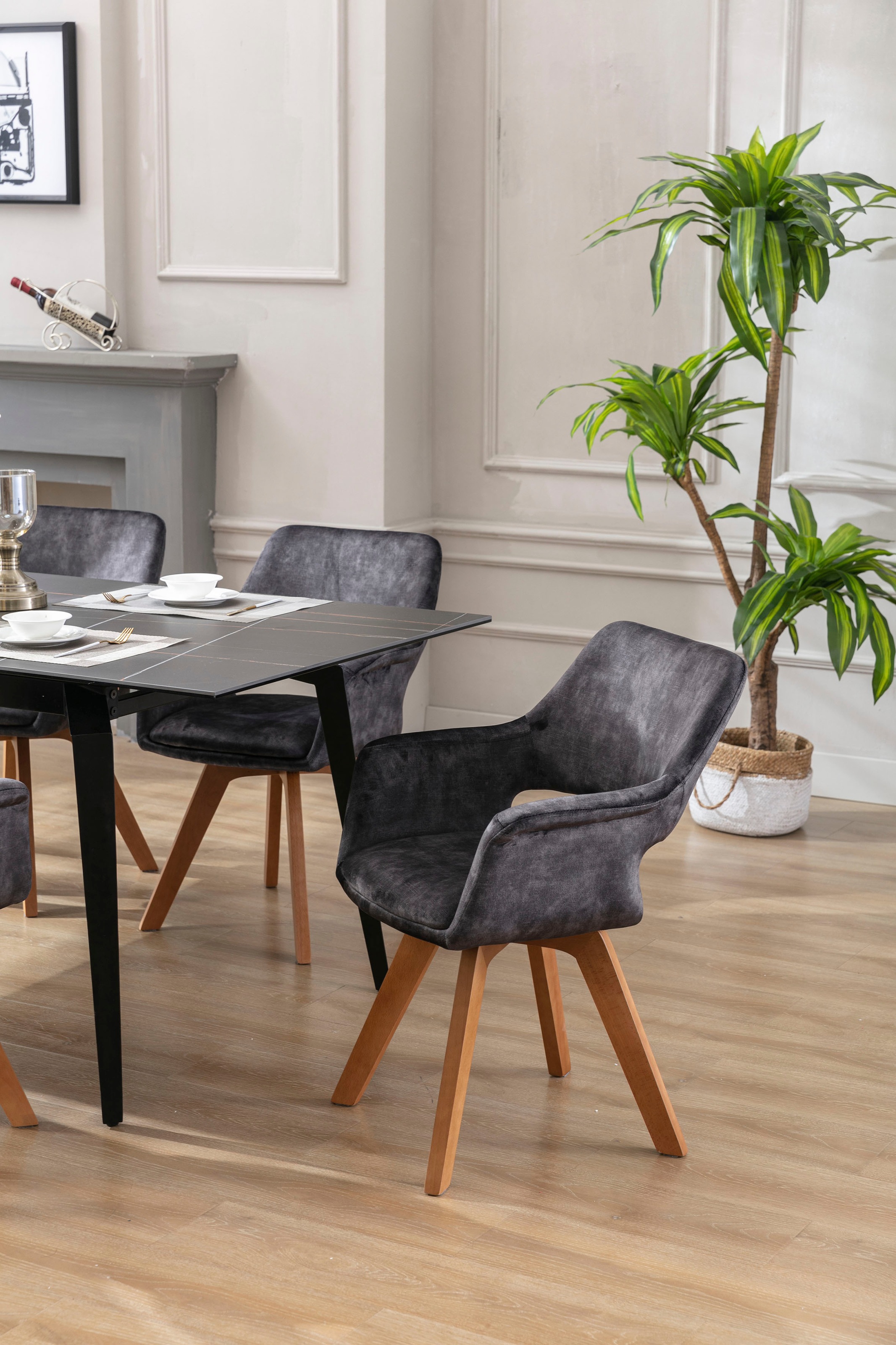 byLIVING Esszimmerstuhl "Klara" (Set) 2 Stk.2er-Set, gepolstert mit hochwer günstig online kaufen