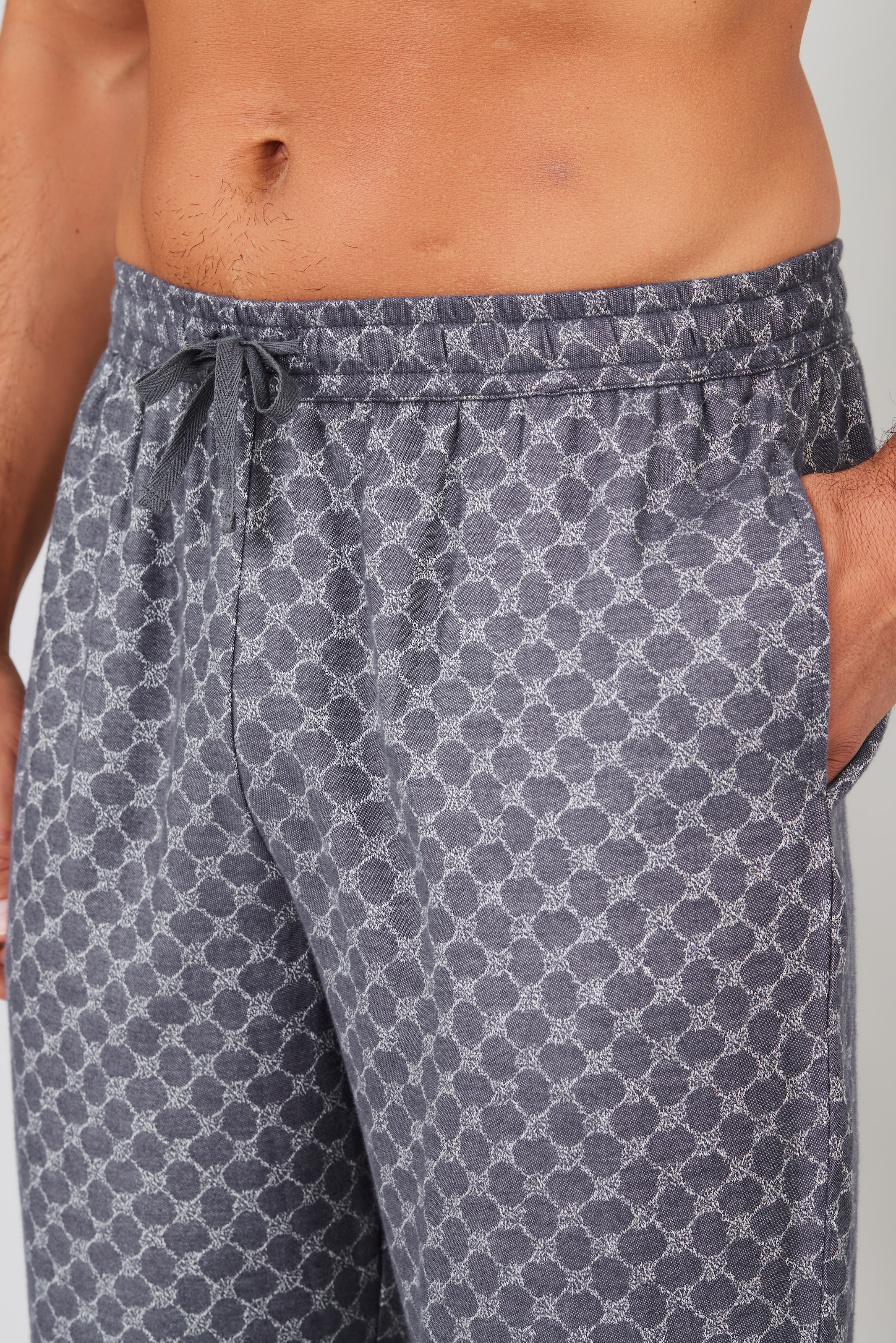 Marc O'Polo Pyjamahose »Relax«, Baumwoll-Viskose-Mix, Cornflower-Design, Regular Fit