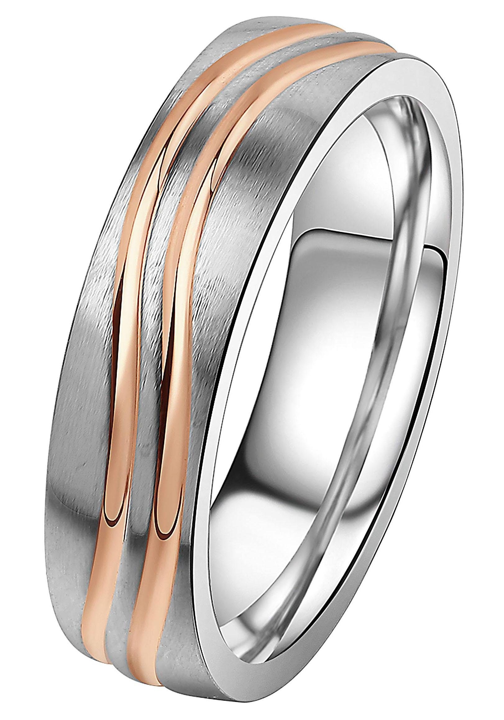 DOOSTI Trauring »Schmuck Geschenk Edelstahl Trauring Ehering Partnerring  LIEBE«, Made in Germany, mit o. ohne Zirkonia für bestellen | BAUR