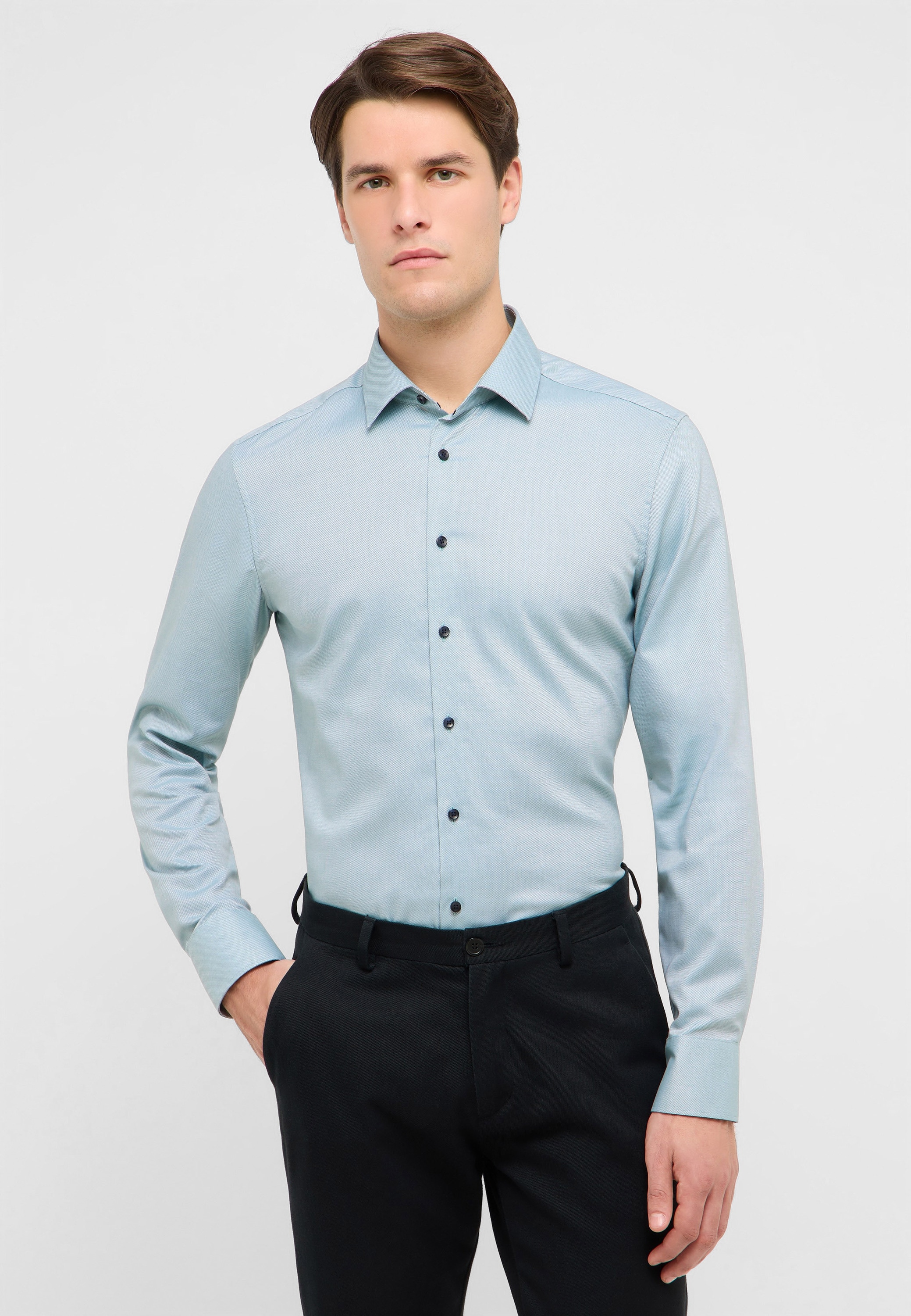 Eterna Langarmhemd "SLIM FIT" NON IRON (bügelfrei) günstig online kaufen