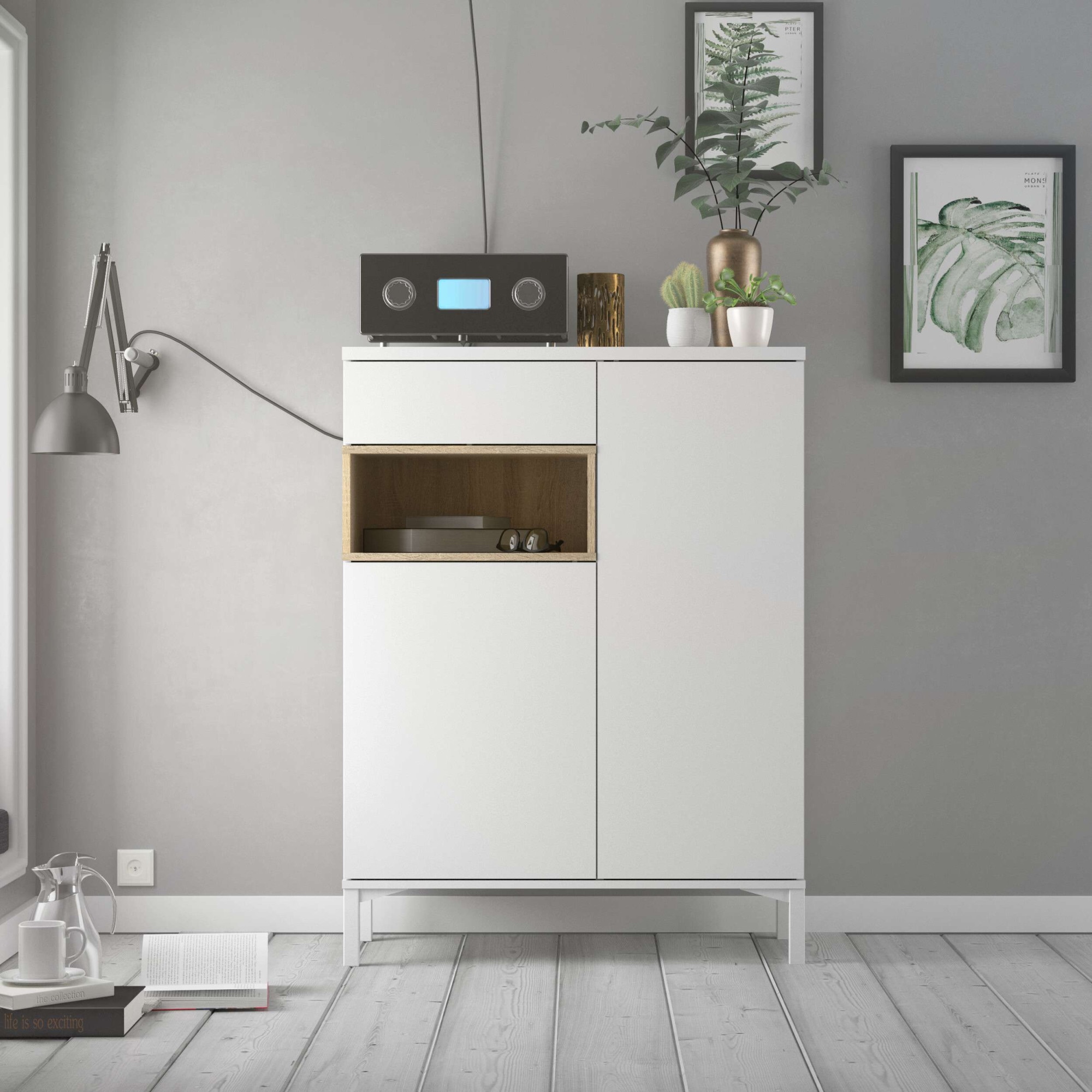 INOSIGN Highboard "Roommers, Anrichte, Stauraum, Sideboard", Kommode, Höhe günstig online kaufen