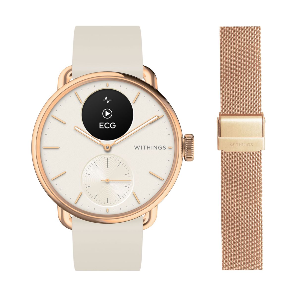 Withings Smartwatch "ScanWatch 2, Akku bis 35 Tage, appfähige"(38)
