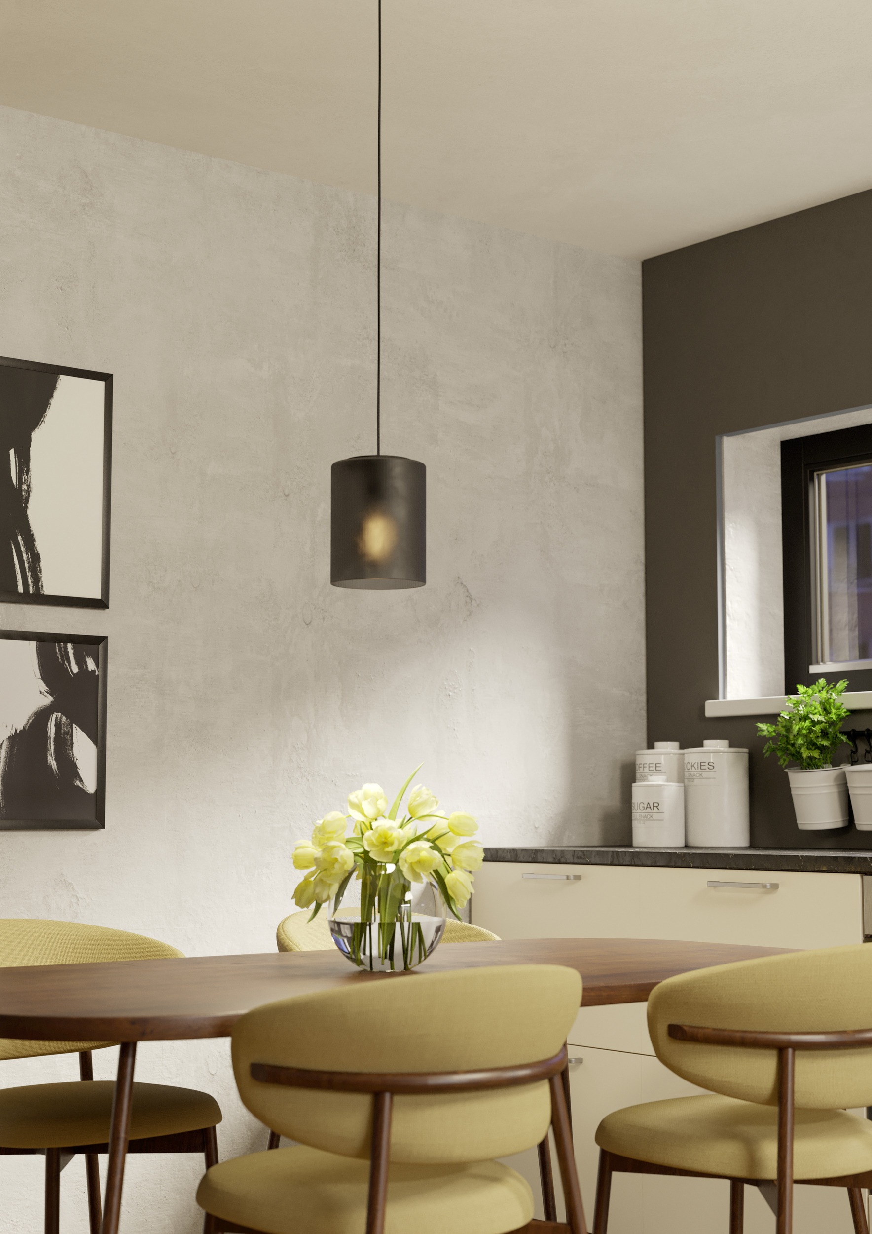 EGLO Hängeleuchte »COLOMERA Pendellampe - Stahl - E27 - 1X40W - IP20« E27 1 Stk. Hängelampe, Deckenlampe, Wohnzimmer, Esszimmer, H110 x Ø15 cm