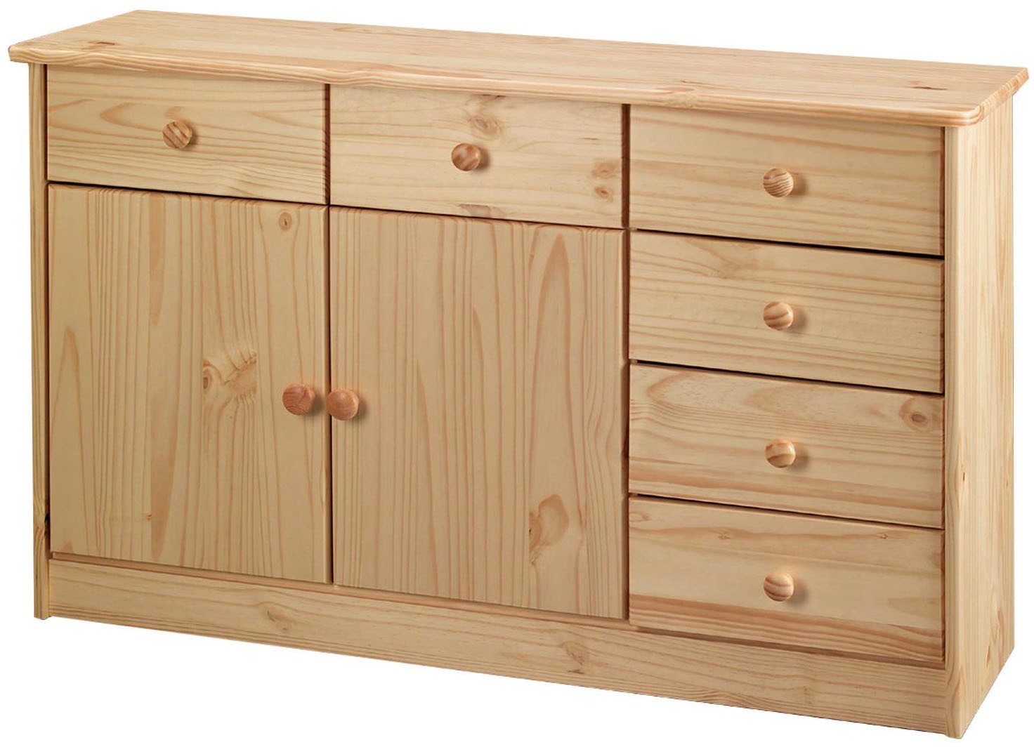 Möbilia Kommode 1 Stk. tlg. gefertigt aus massivem Kiefernholz günstig online kaufen