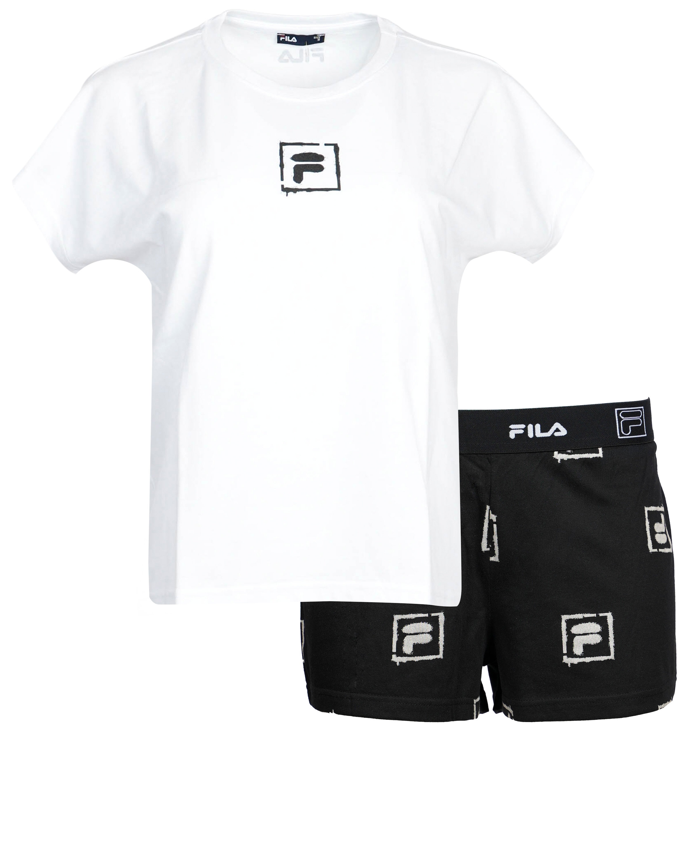 Fila Pyjama, (Set, 2 tlg.), mit auffälligem Logodruck