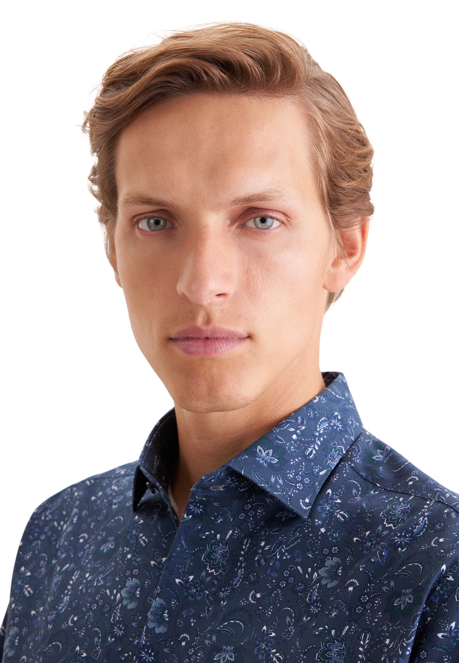 seidensticker Businesshemd »Schwarze Rose« Comfort 1/1 Kentkragen Druck