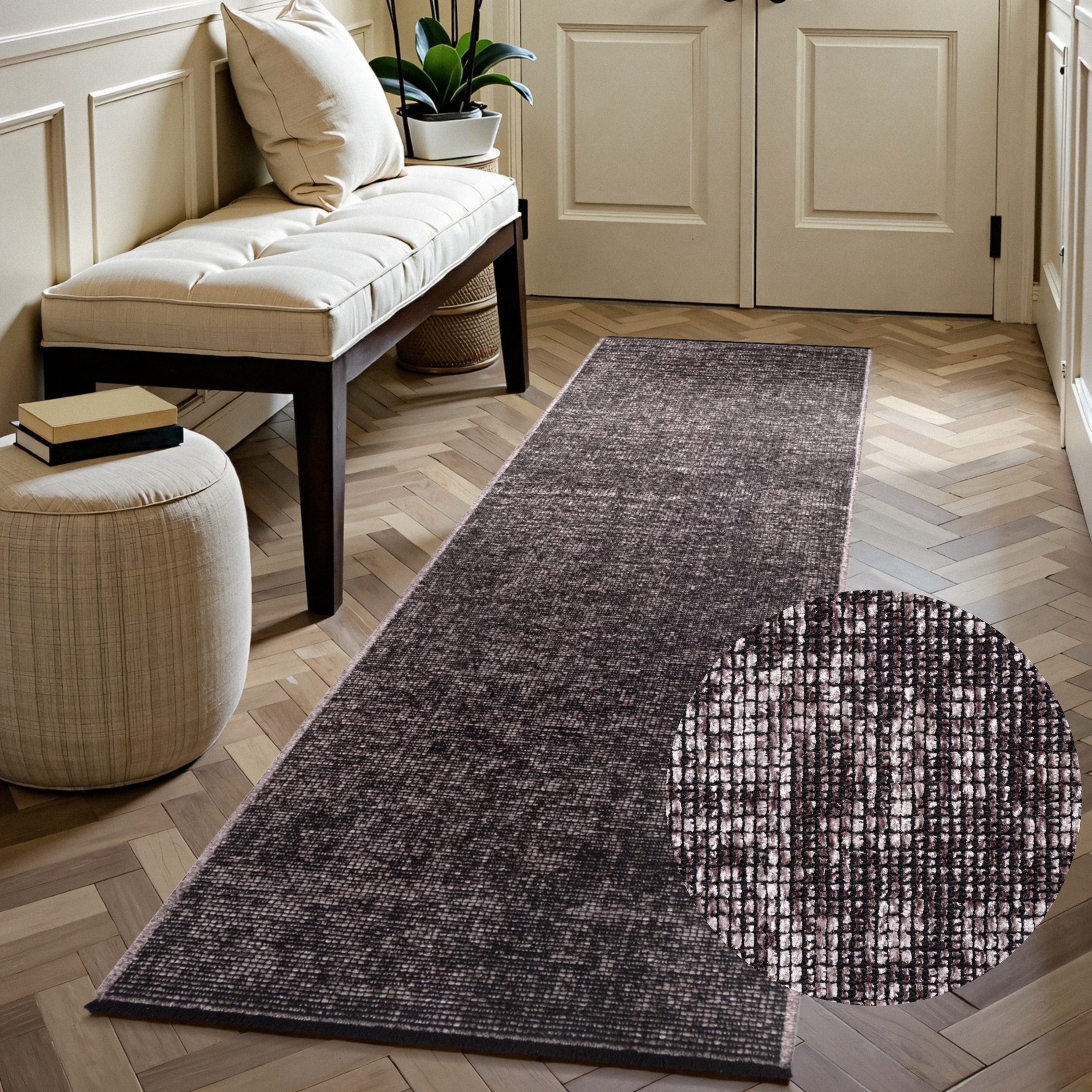 ELLE DECORATION Teppich "Prisma" rechteckig 5 mm Höhe Glanz-Effekt, Karo De günstig online kaufen