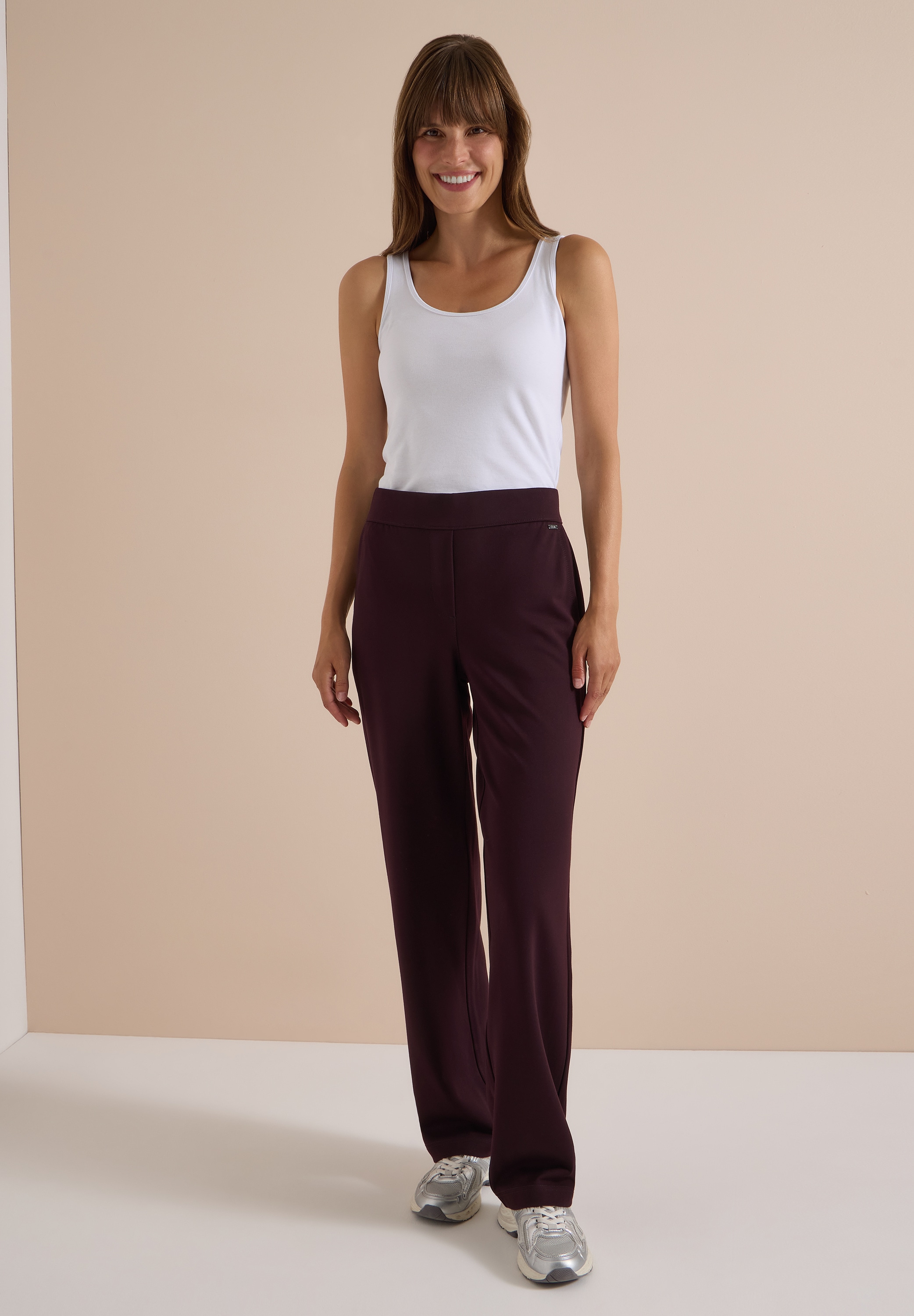 Cecil Stoffhose  softer Materialmix