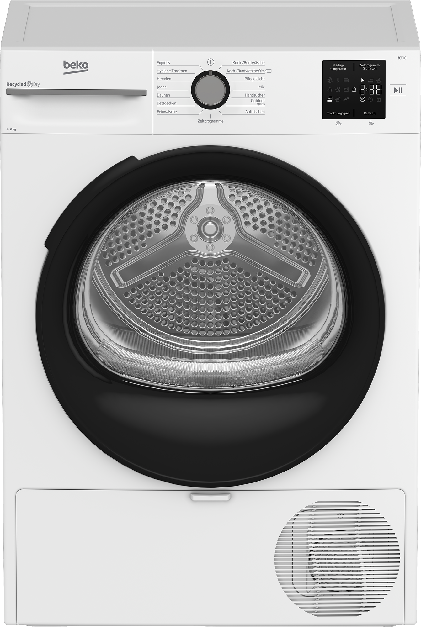 BEKO Kondenstrockner »BM3T38220X«, 8 kg, mit Wärmepumpentechnologie