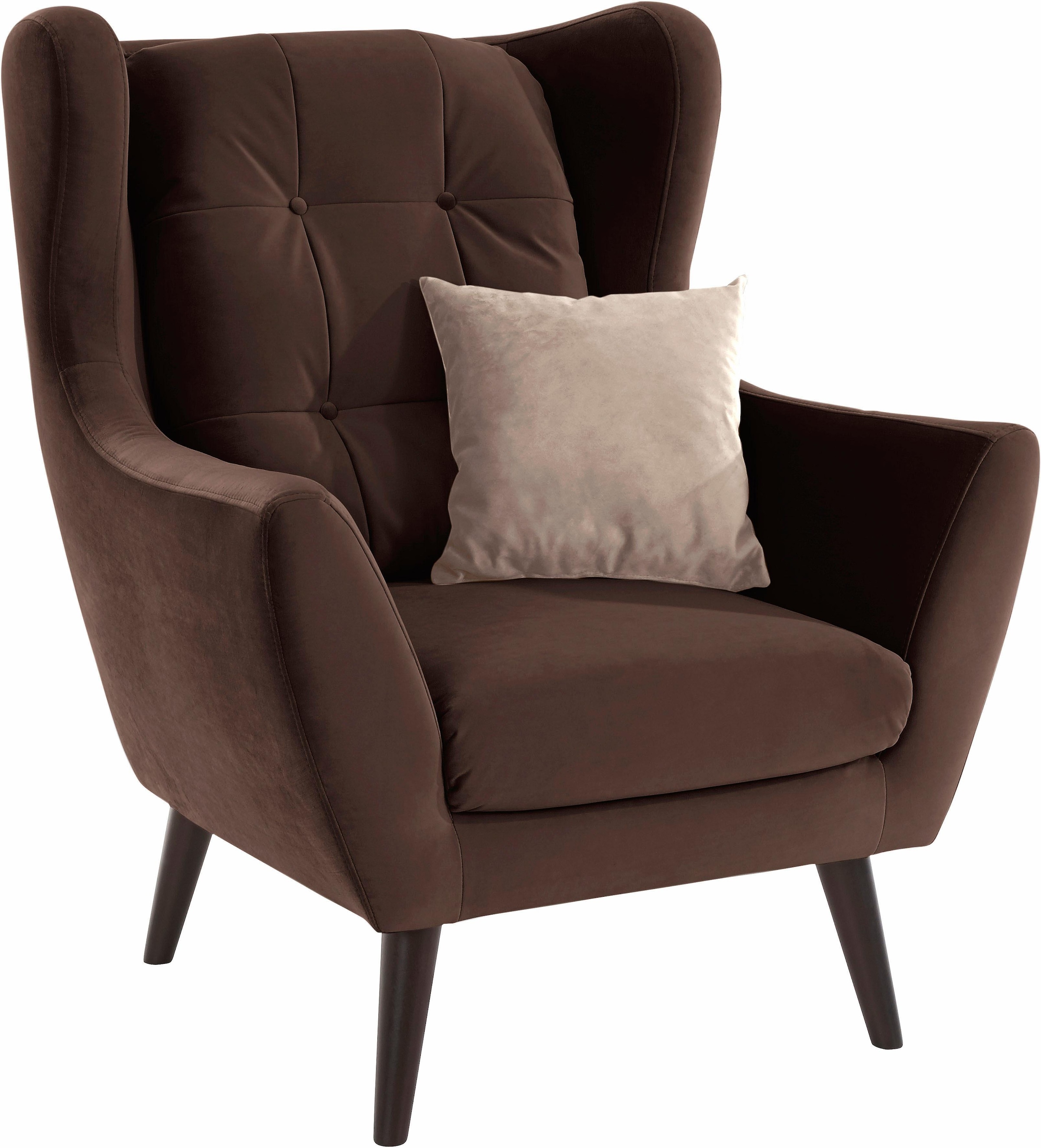 Home affaire Ohrensessel "Hemmink, Sessel, Loungesessel" mit Knopfheftung günstig online kaufen