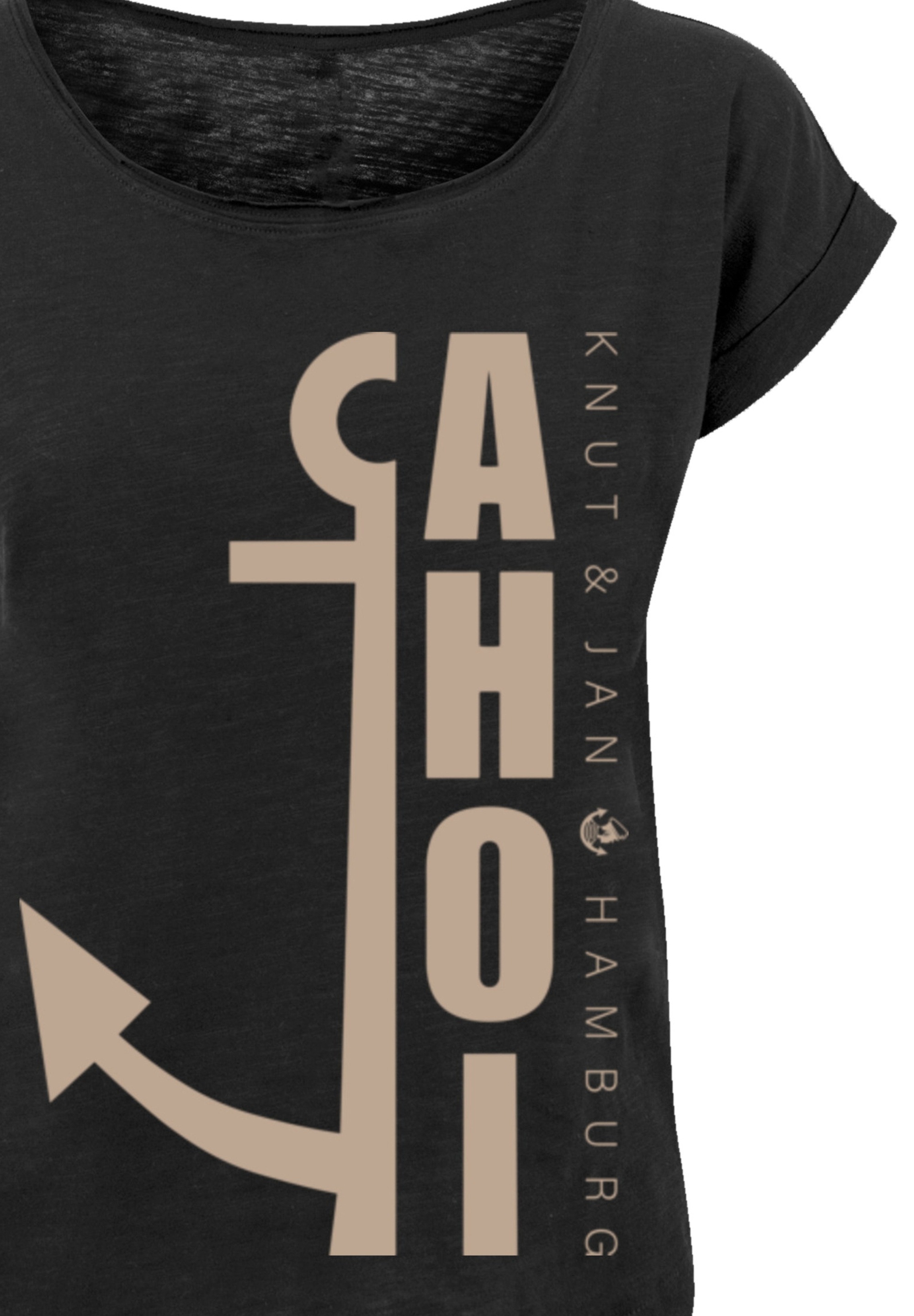 F4NT4STIC T-Shirt »PLUS SIZE Ahoi Anker«, Print