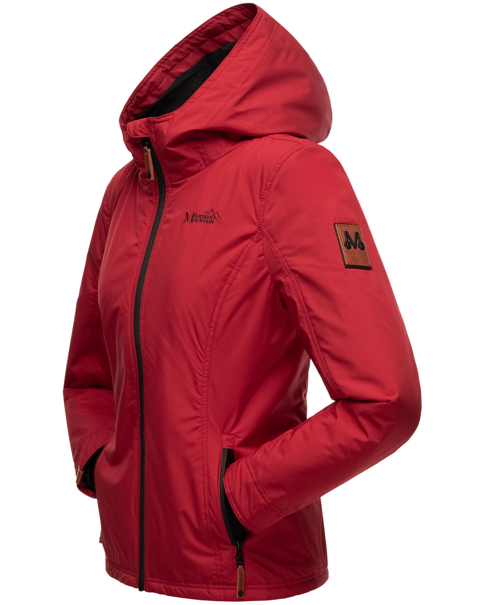 Marikoo Outdoorjacke »Brombeere«, sportliche Übergangsjacke mit Kapuze