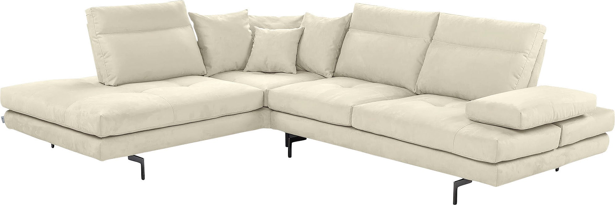 CALIA ITALIA Ecksofa "Toby Wing, Komfortsofa mit Sitzkomfort der Extraklass günstig online kaufen