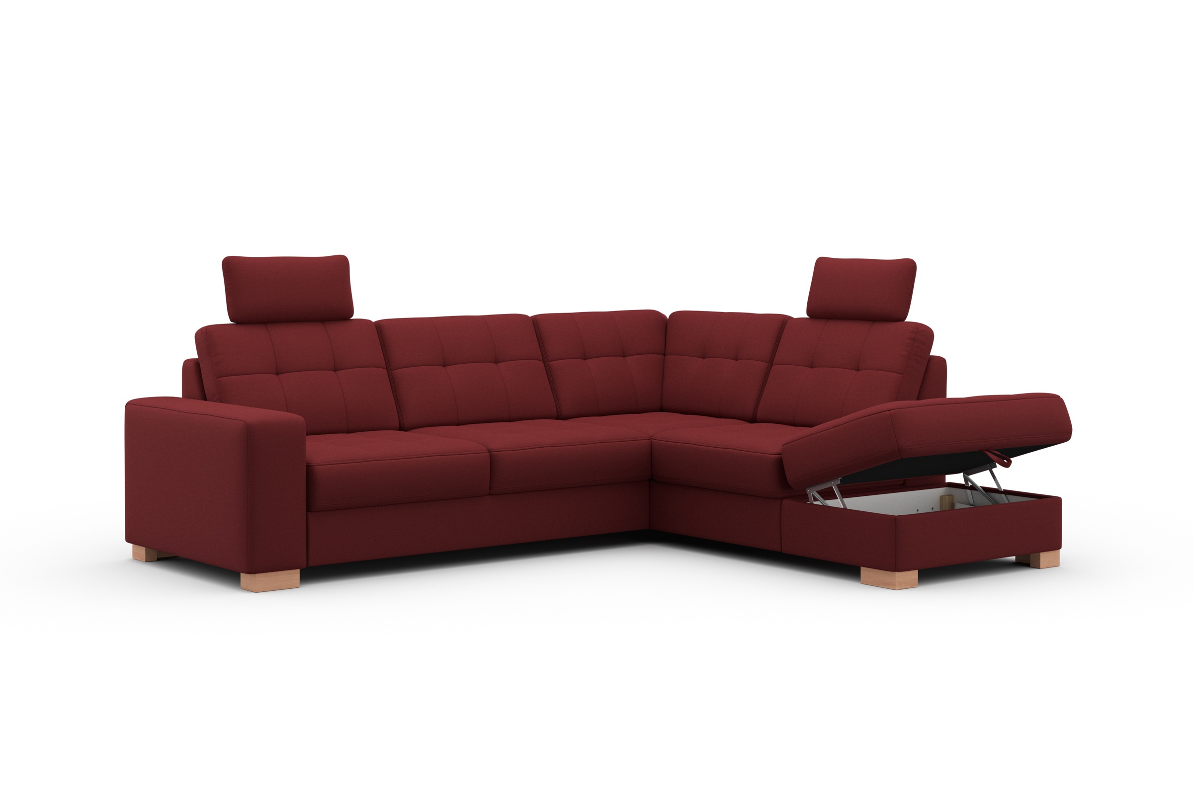 sit&more Ecksofa »Quincy L-Form«, wahlweise mit Bettfunktion und Bettkasten