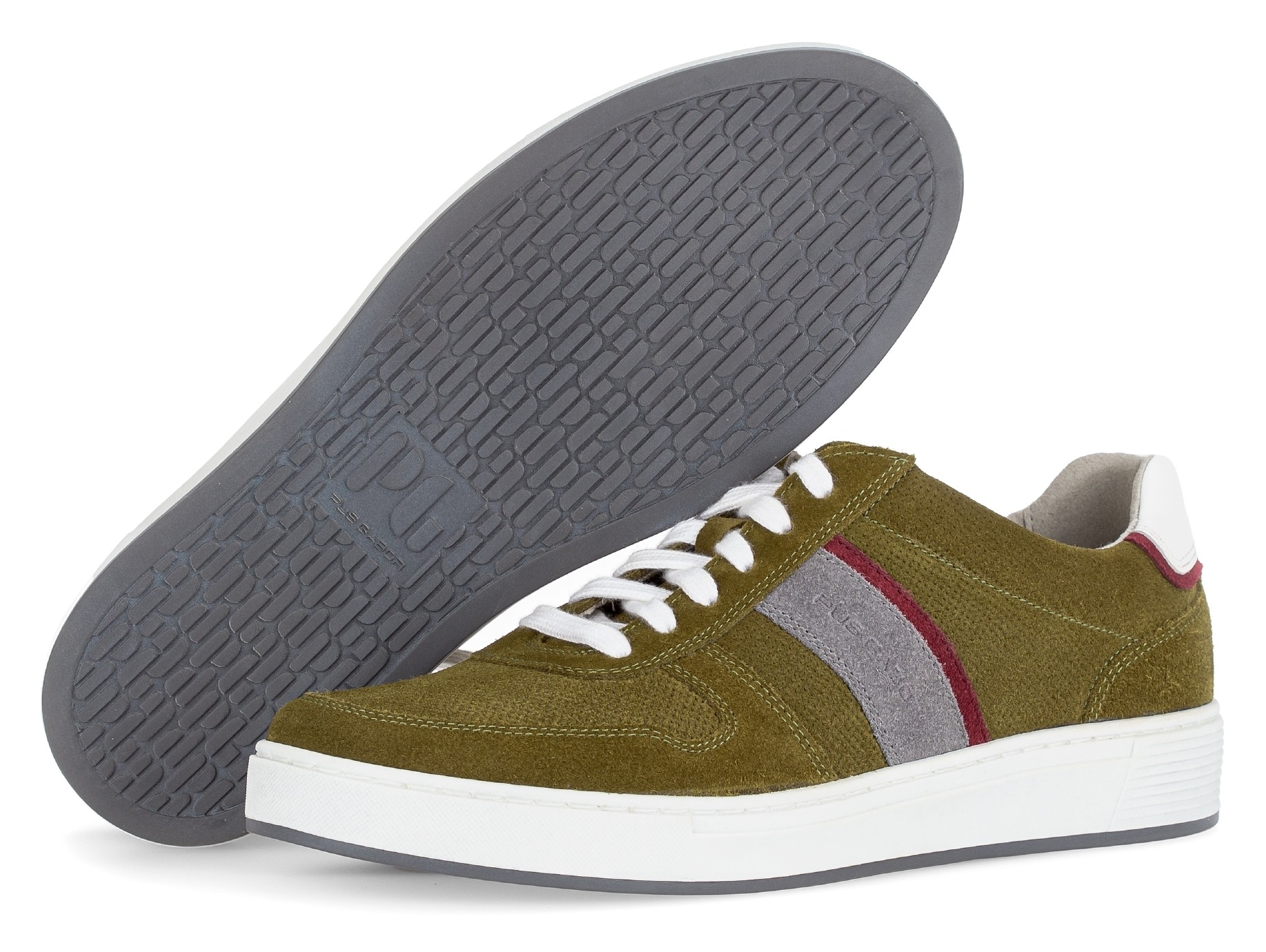 Pius Gabor Sneaker, Freizeitschuh, Halbschuh, Schnürer mit Kontrastbesätze, Weite G
