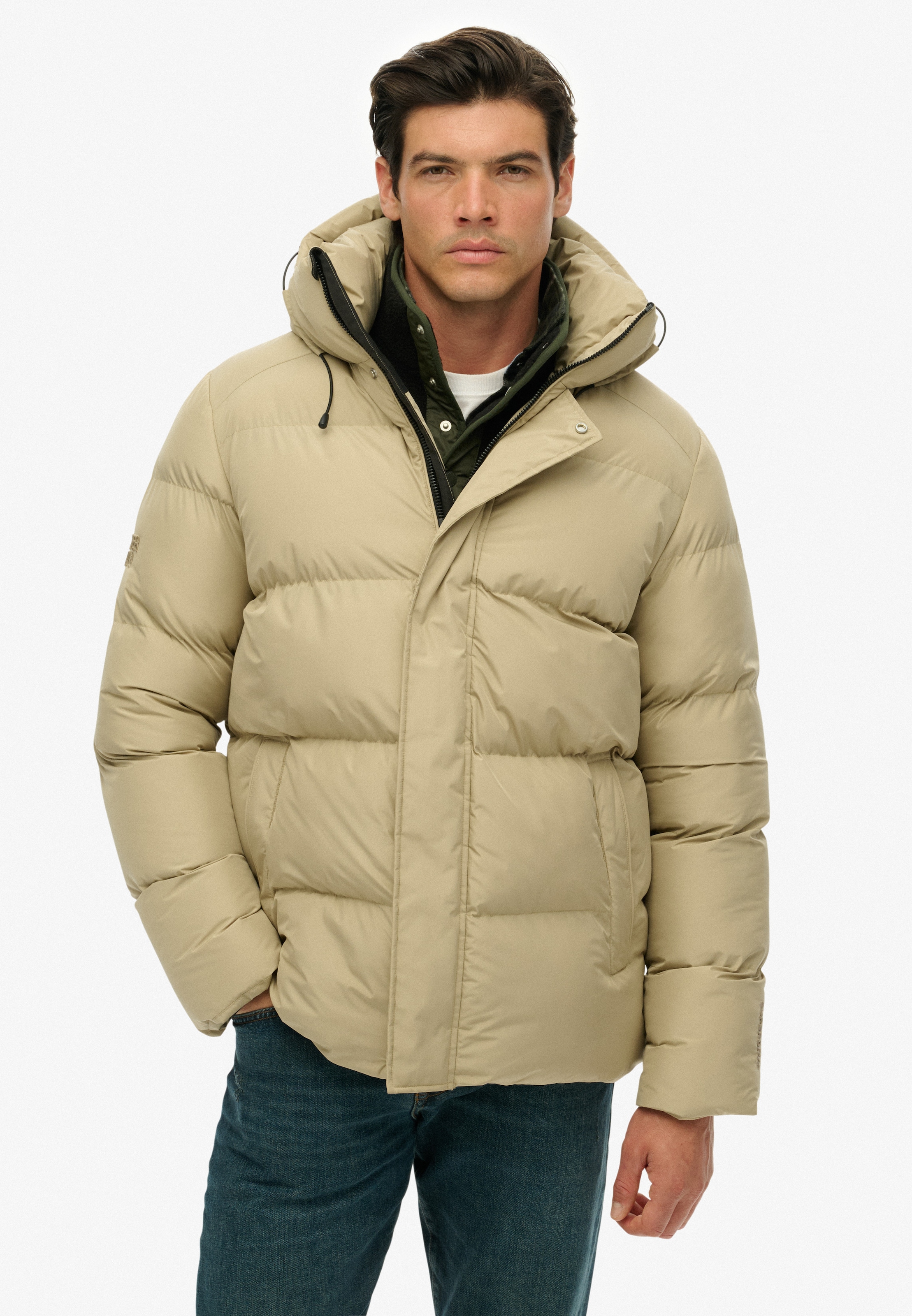 Superdry Steppjacke "HOODED 5 BAFFLE SPORTS PUFFER" mit Kapuze günstig online kaufen