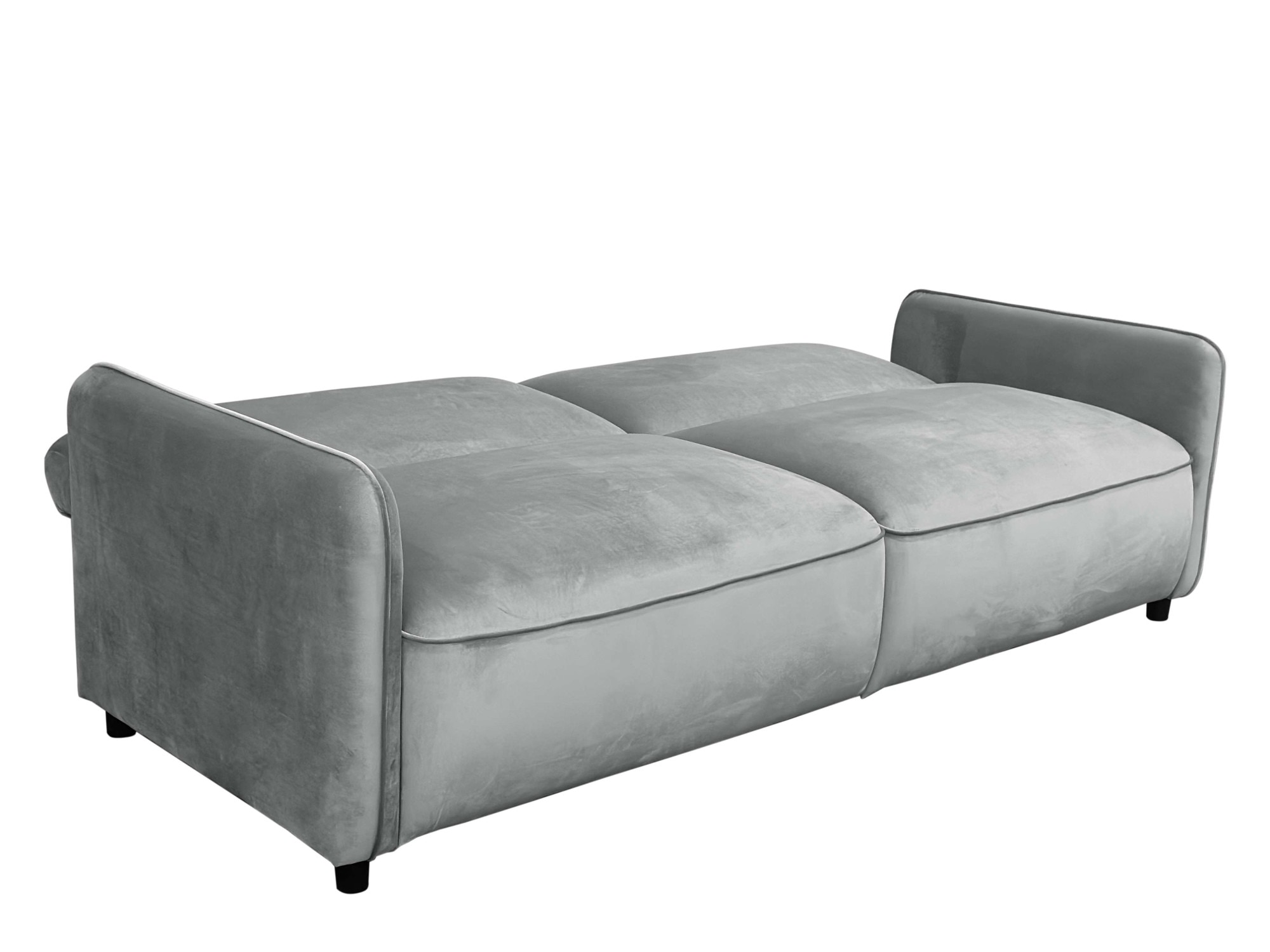 Dorel Home 3-Sitzer »Allie Curved Schlafsofa 209 cm«, Bettfunktion (110/190), verstellbare Rückenlehne, Cord u. Velours