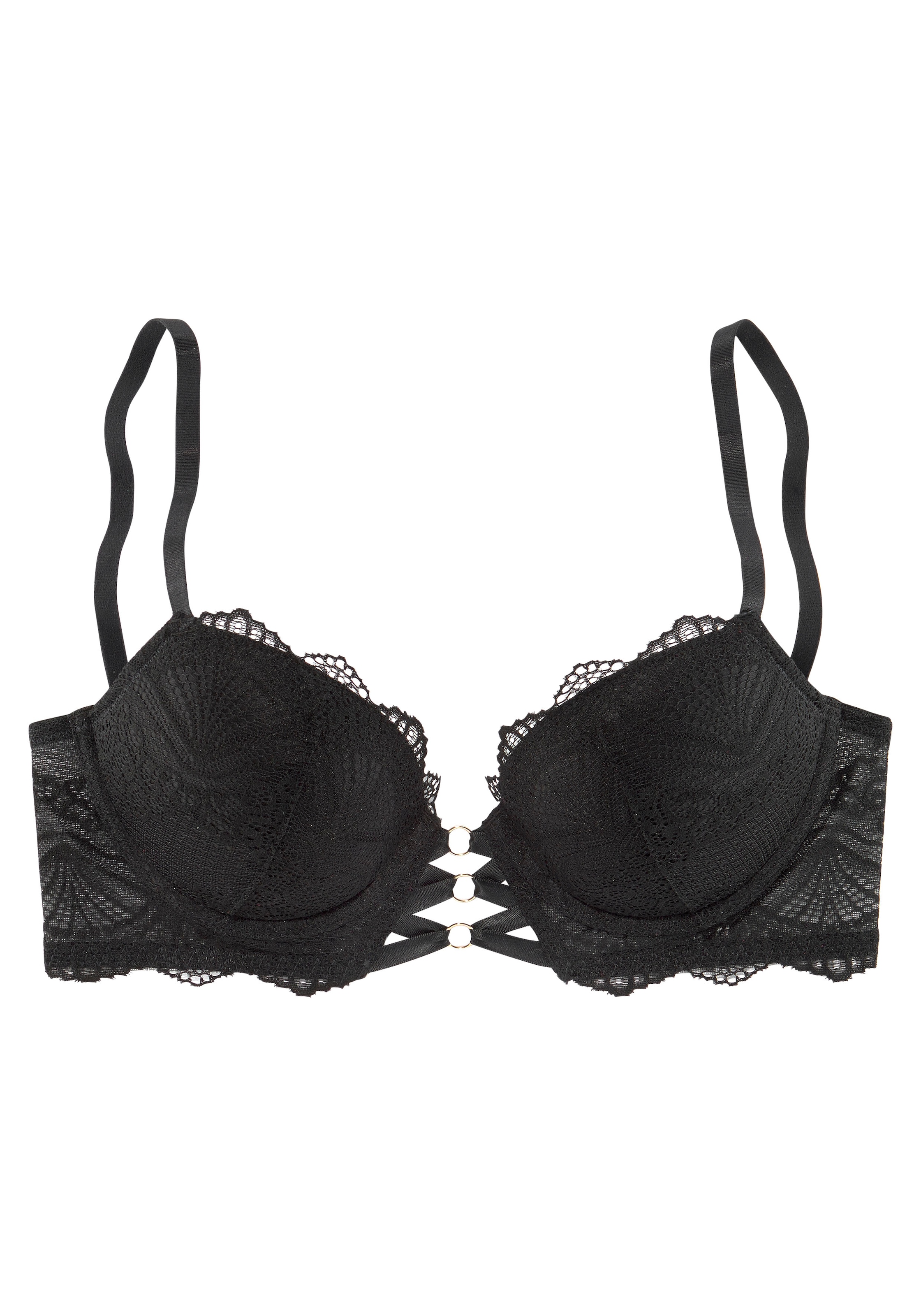 ♕ LASCANA Push-up-BH, mit extravagantem Glitzeraccessoire, sexy