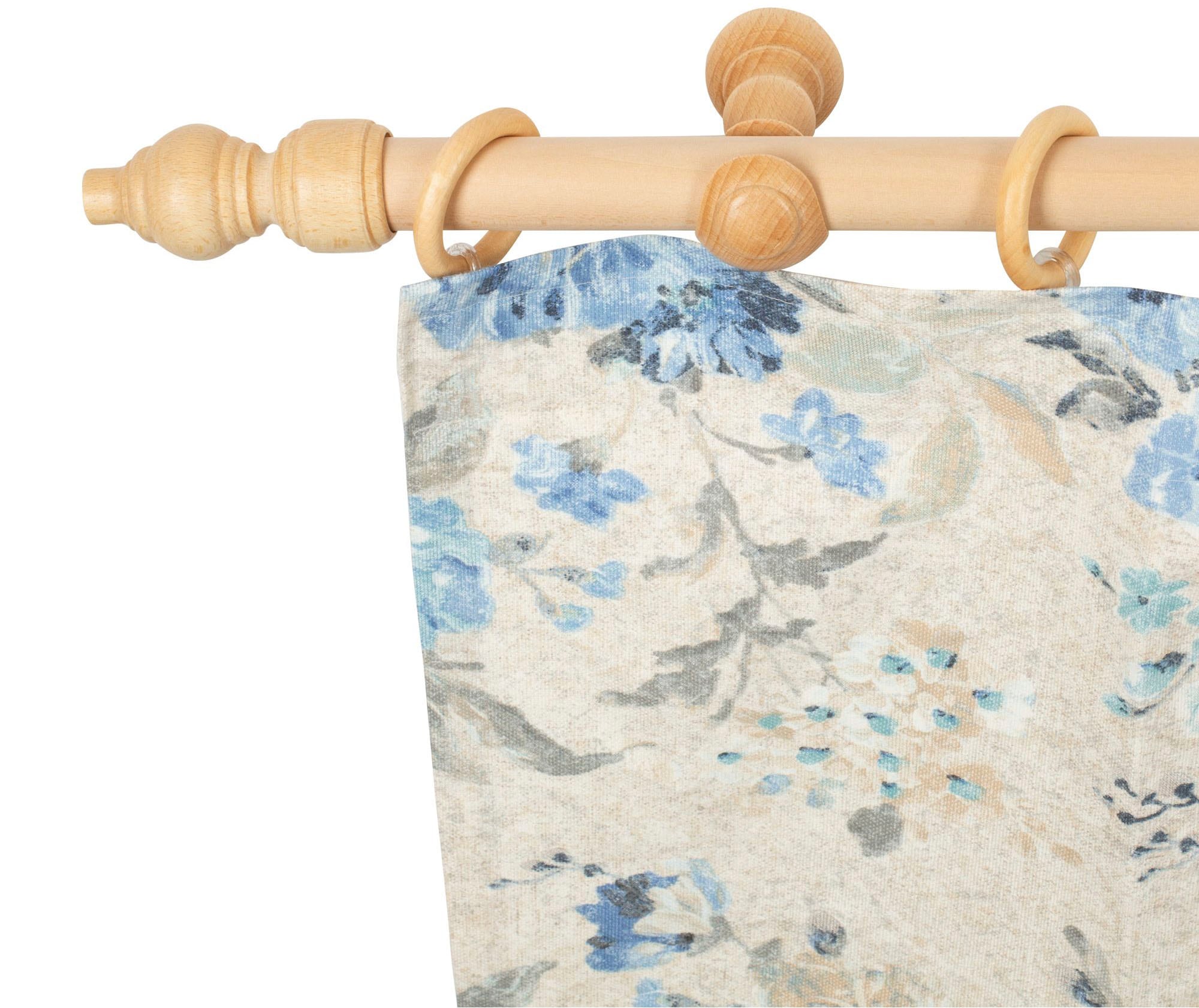 SN DECO GROUP Gardinenstange "Filigrano" 1 läufig-läufig Fixmaß 28 mm, Holz günstig online kaufen