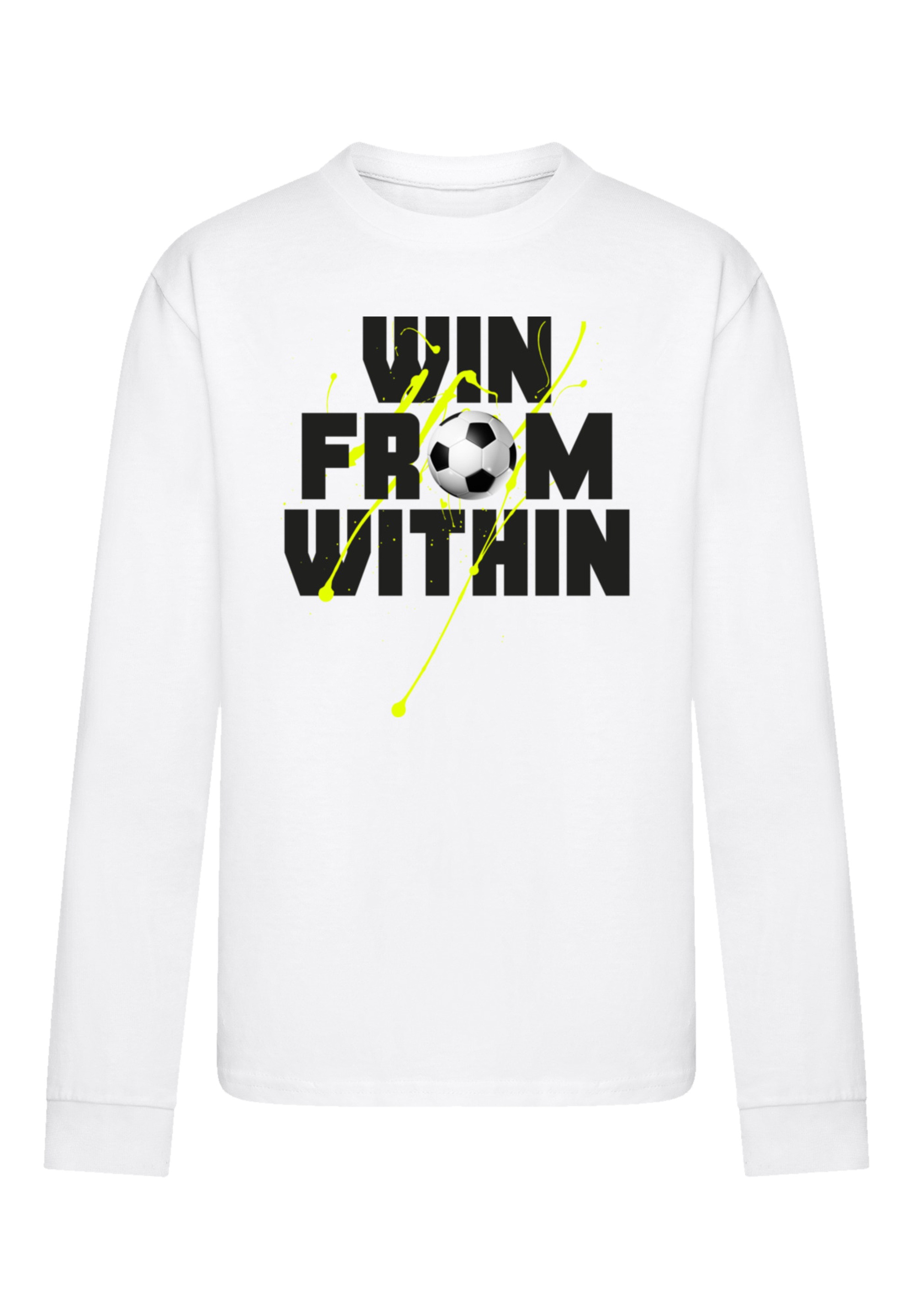 F4NT4STIC T-Shirt »Win From Within Soccer Splash Green«, Premium Qualität