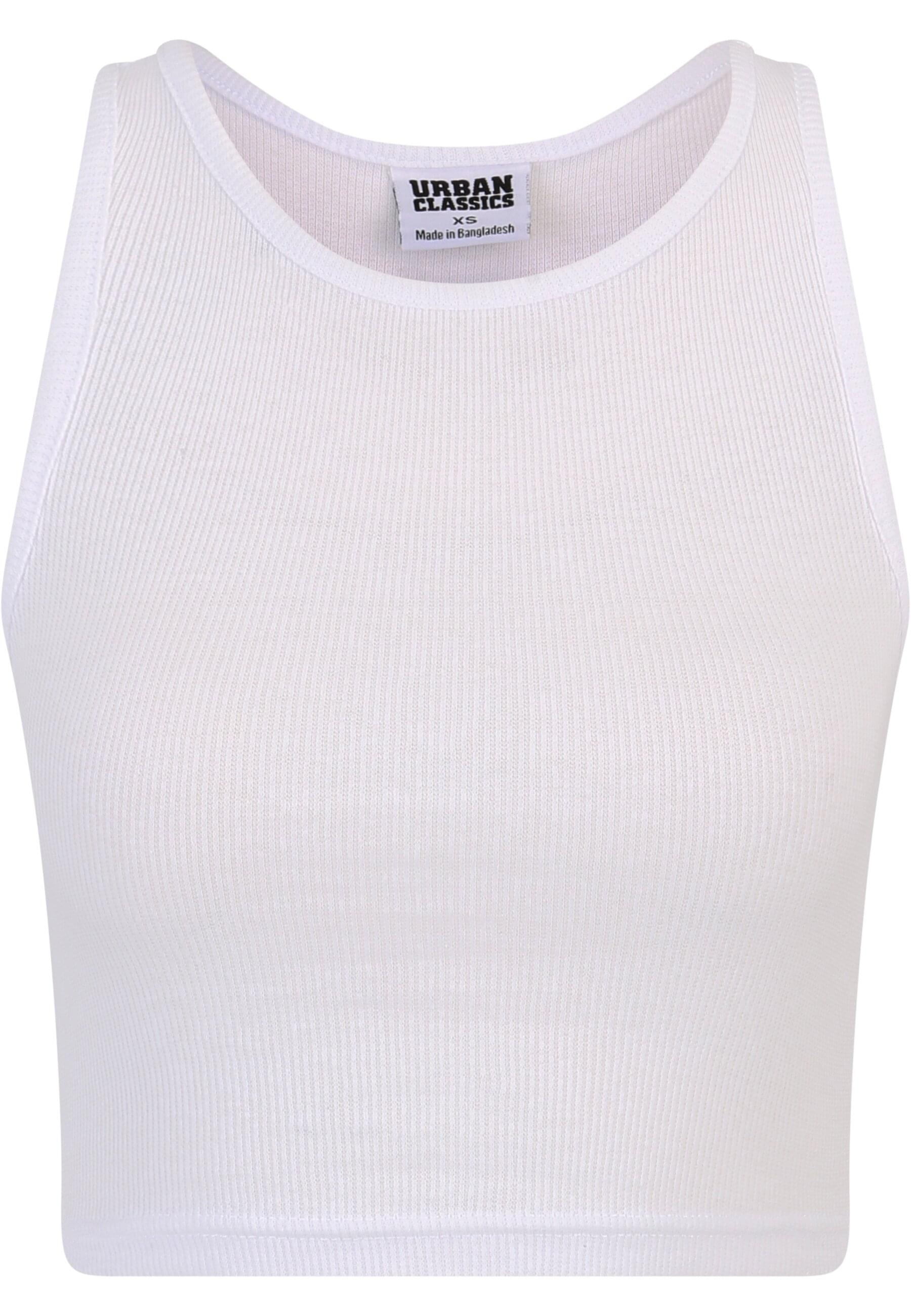 URBAN CLASSICS Muskelshirt »Urban Classics Damen Ladies Cropped Rib Top 2-Pack«, (1 tlg.)