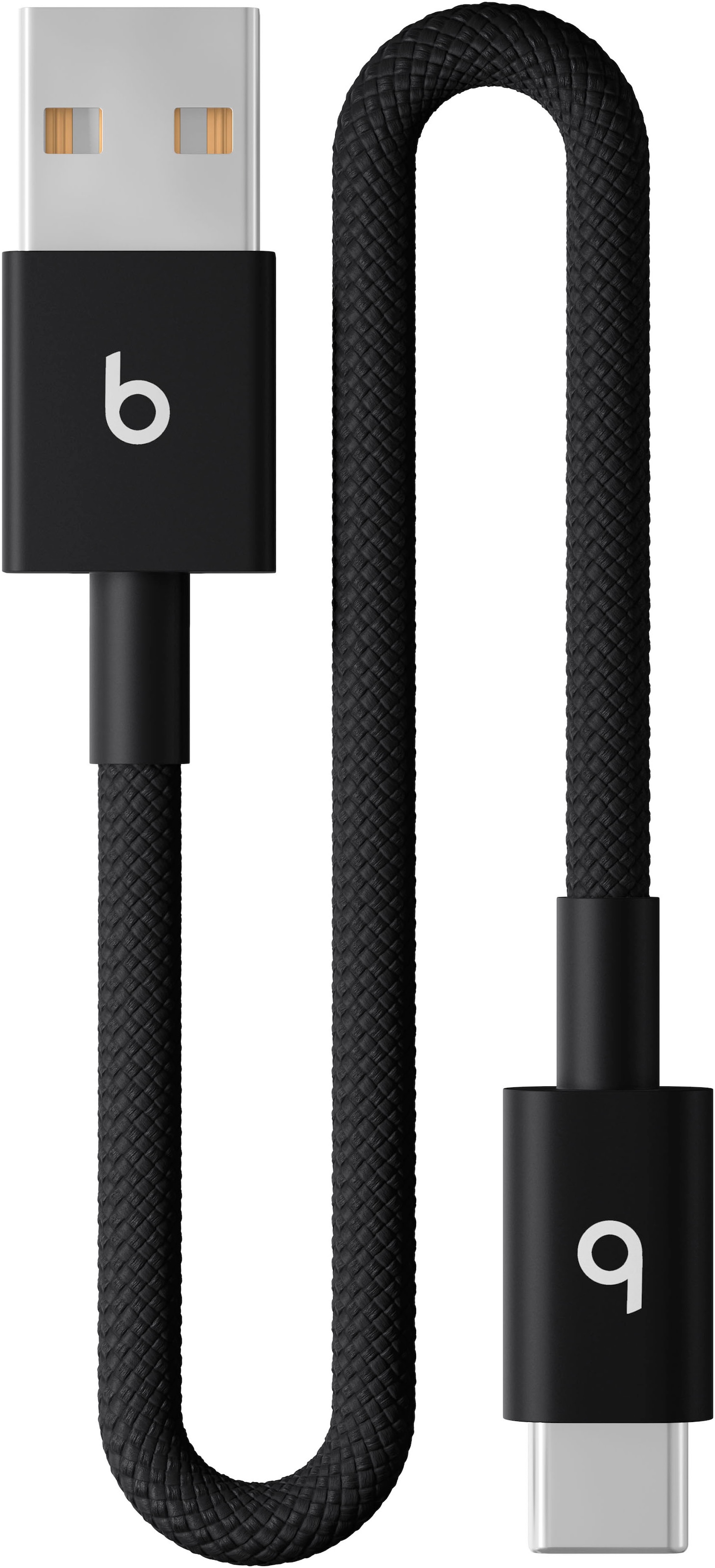 APPLE USB-Kabel "USB-A auf USB-C Gewebtes Kabel", 20cmcm, schwarz, Kabel