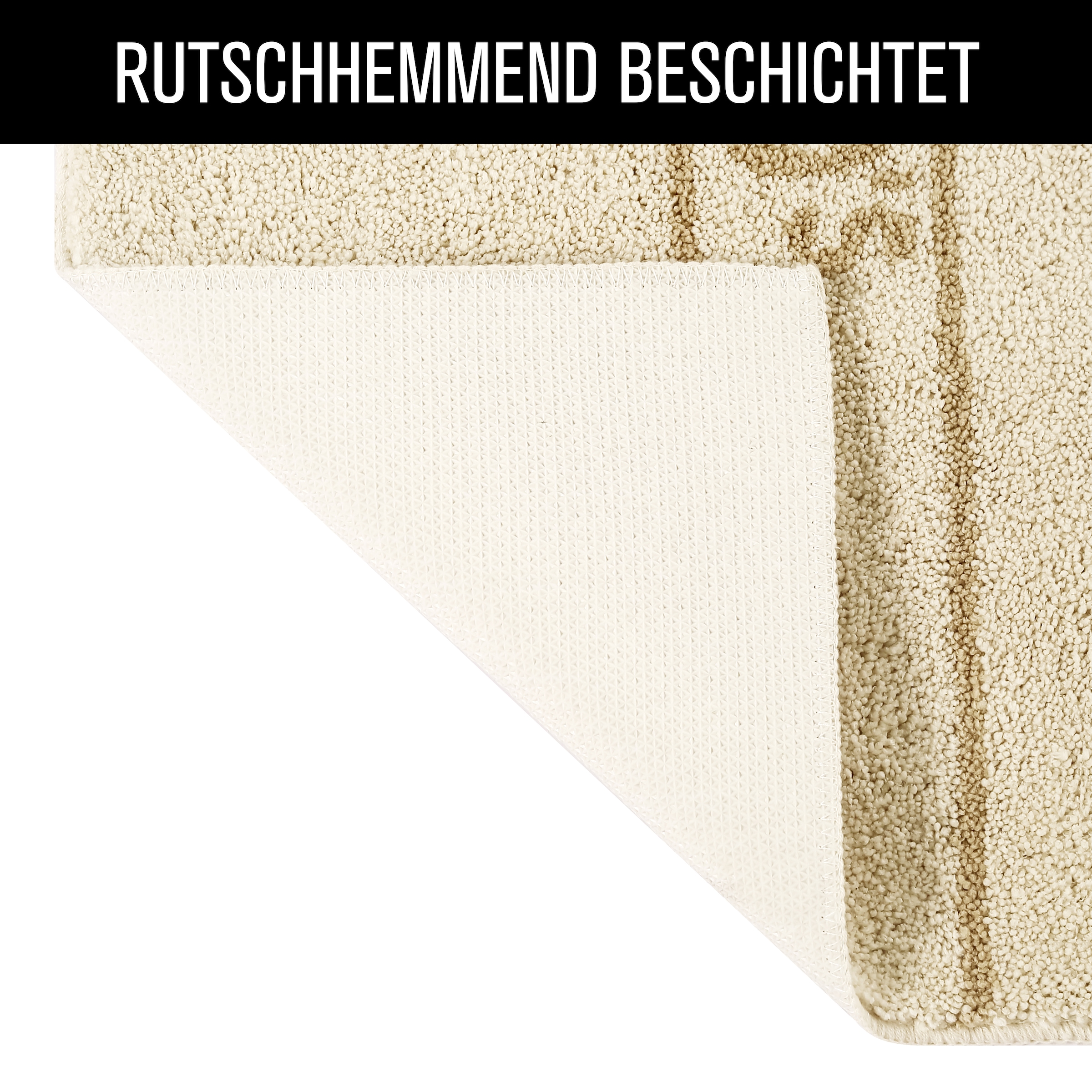 s.Oliver Badematte »Allie, Badvorleger, Badezimmer Teppich, Duschvorleger«, rutschhemmend beschichtet, strapazierfähig-schnell trocknend, Badteppich, weiche Haptik, unifarben mit s.Oliver Schriftzug