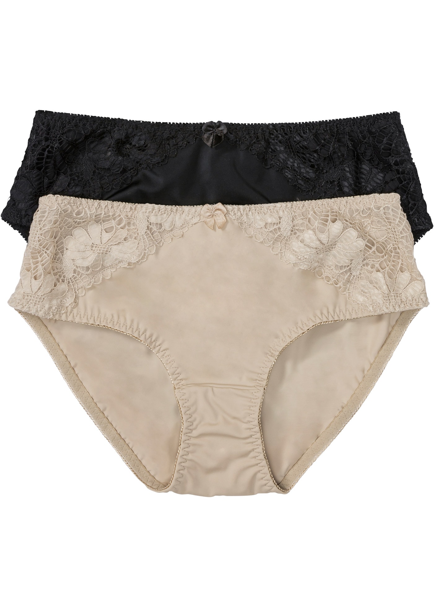 bonprix Maxislip Packung, 2, 2 Stk. Maxislip mit Spitze (2er Pack) günstig online kaufen