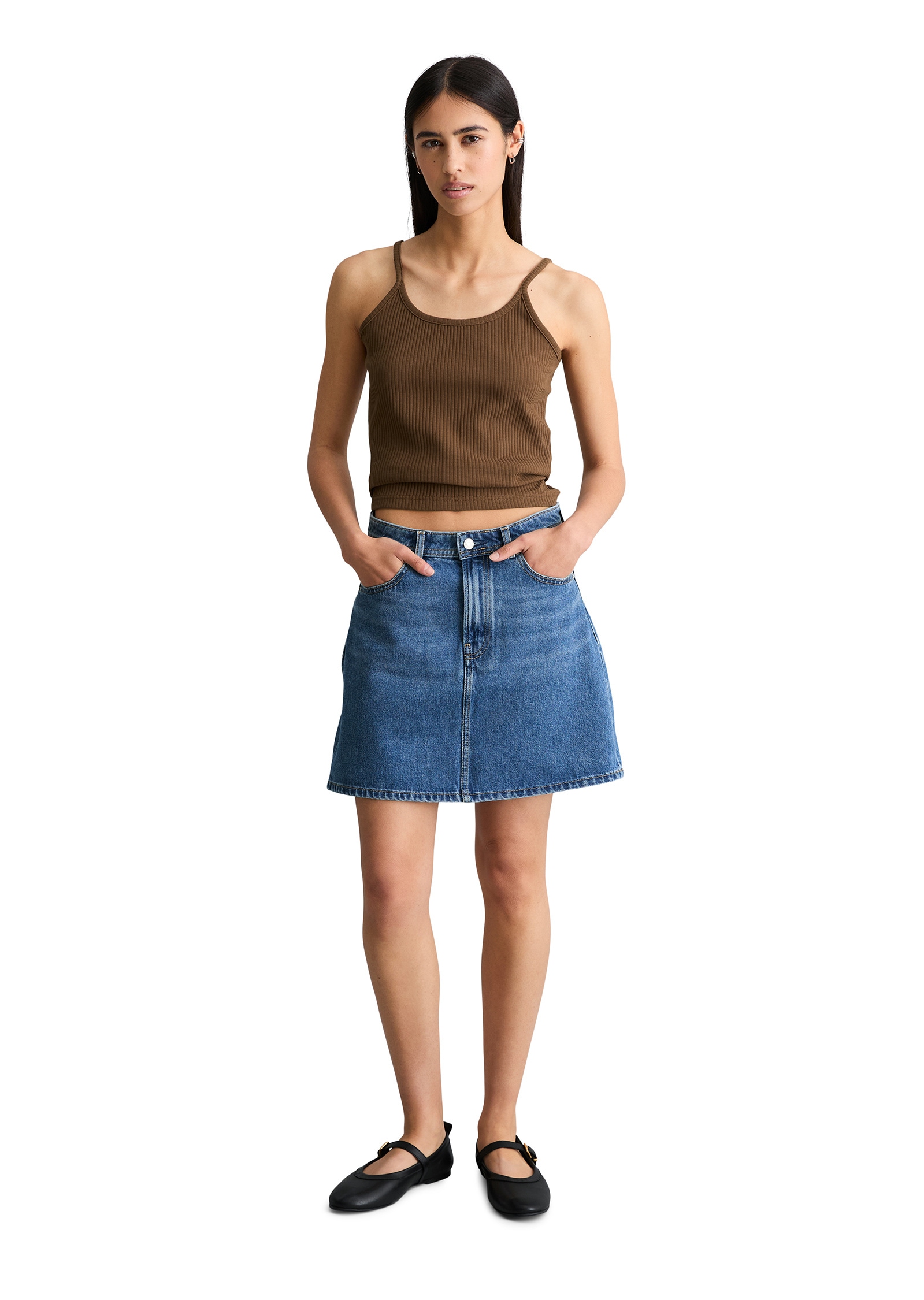 Marc O'Polo DENIM Jeansrock »aus Rigid Denim«