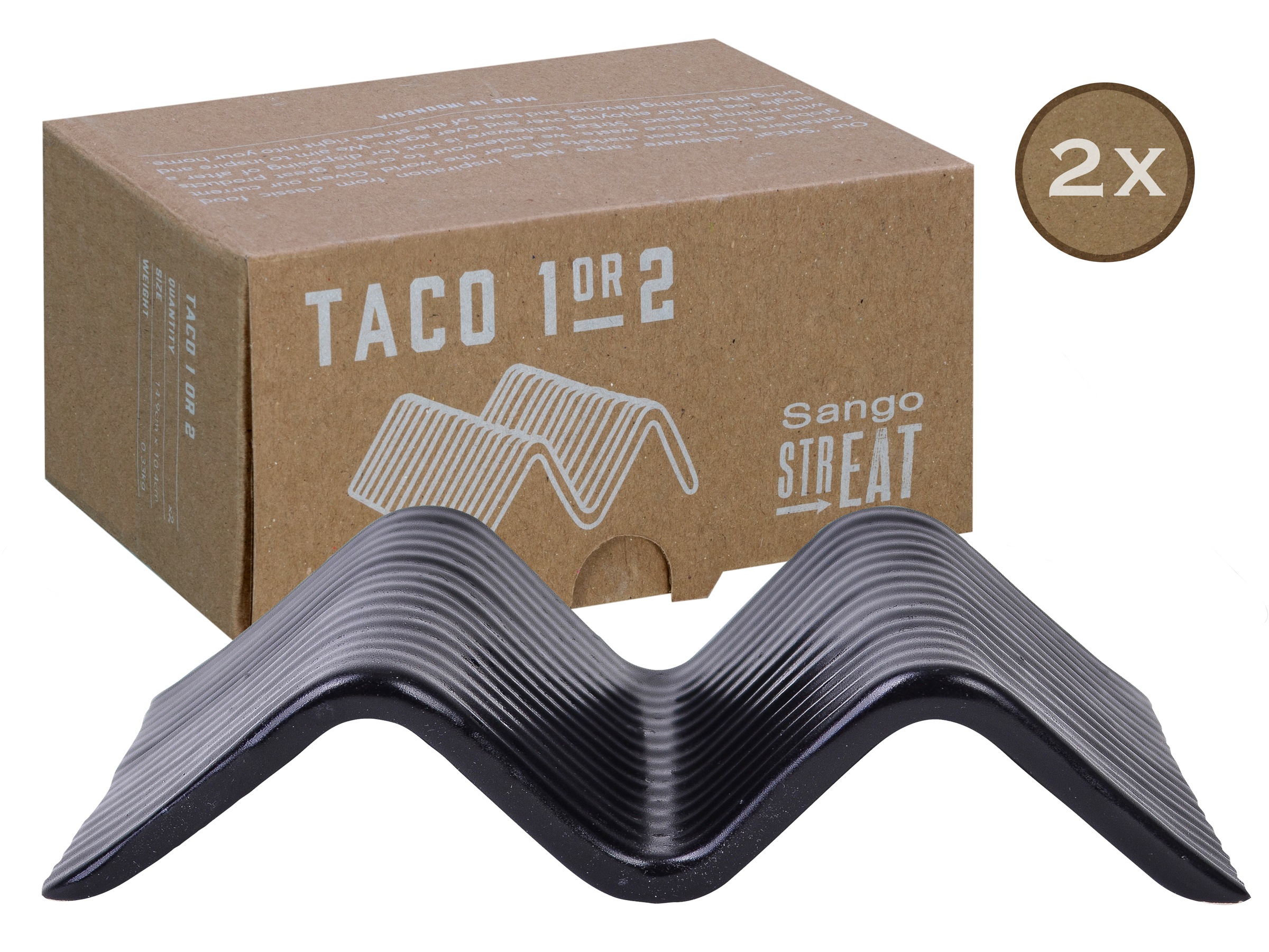 CreaTable Servierplatte »Taco Stand« Servier Set, Topaktueller „Streat Food“ Trend