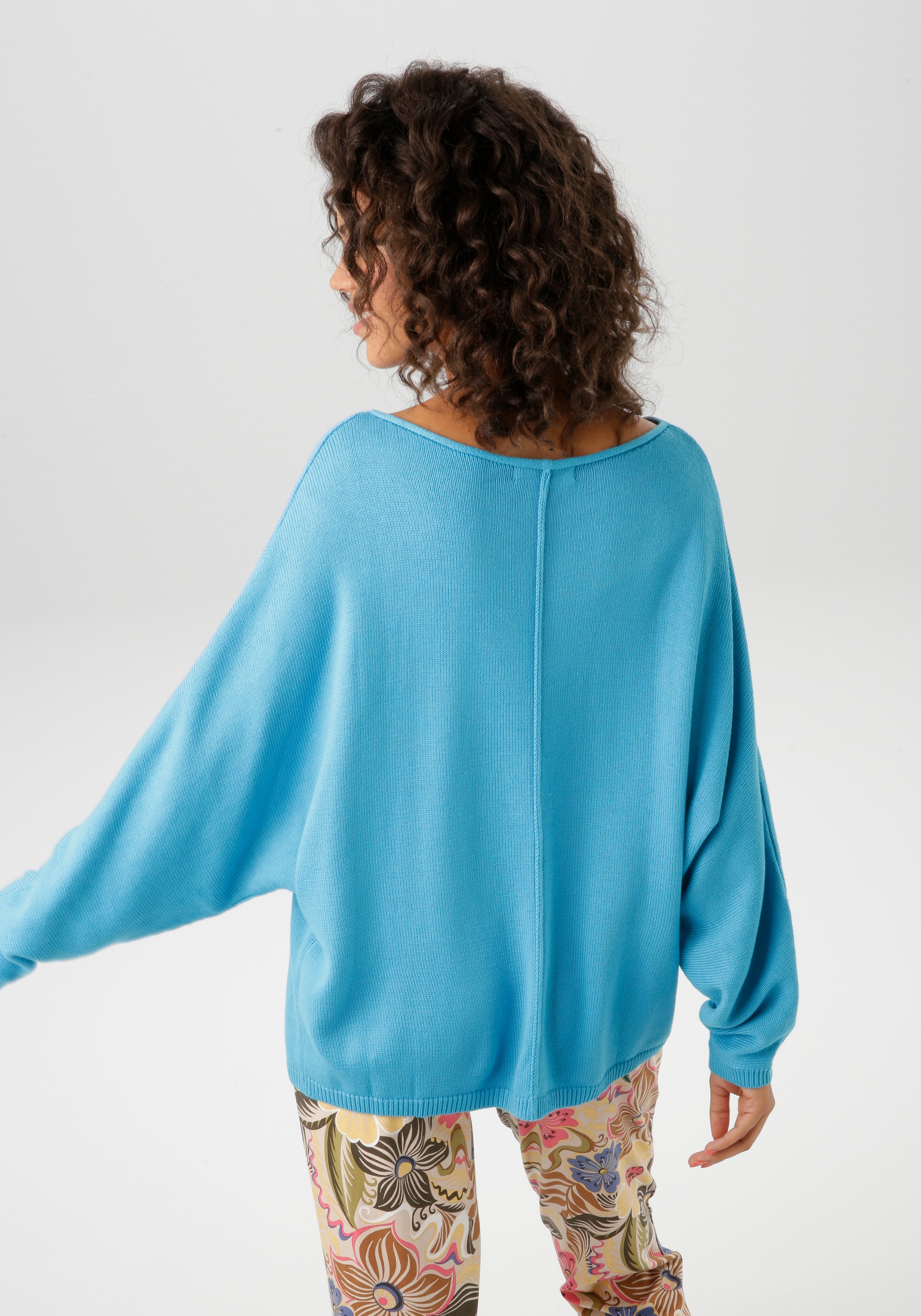 Aniston CASUAL Strickpullover, mit langen Fledermaus-Ärmeln