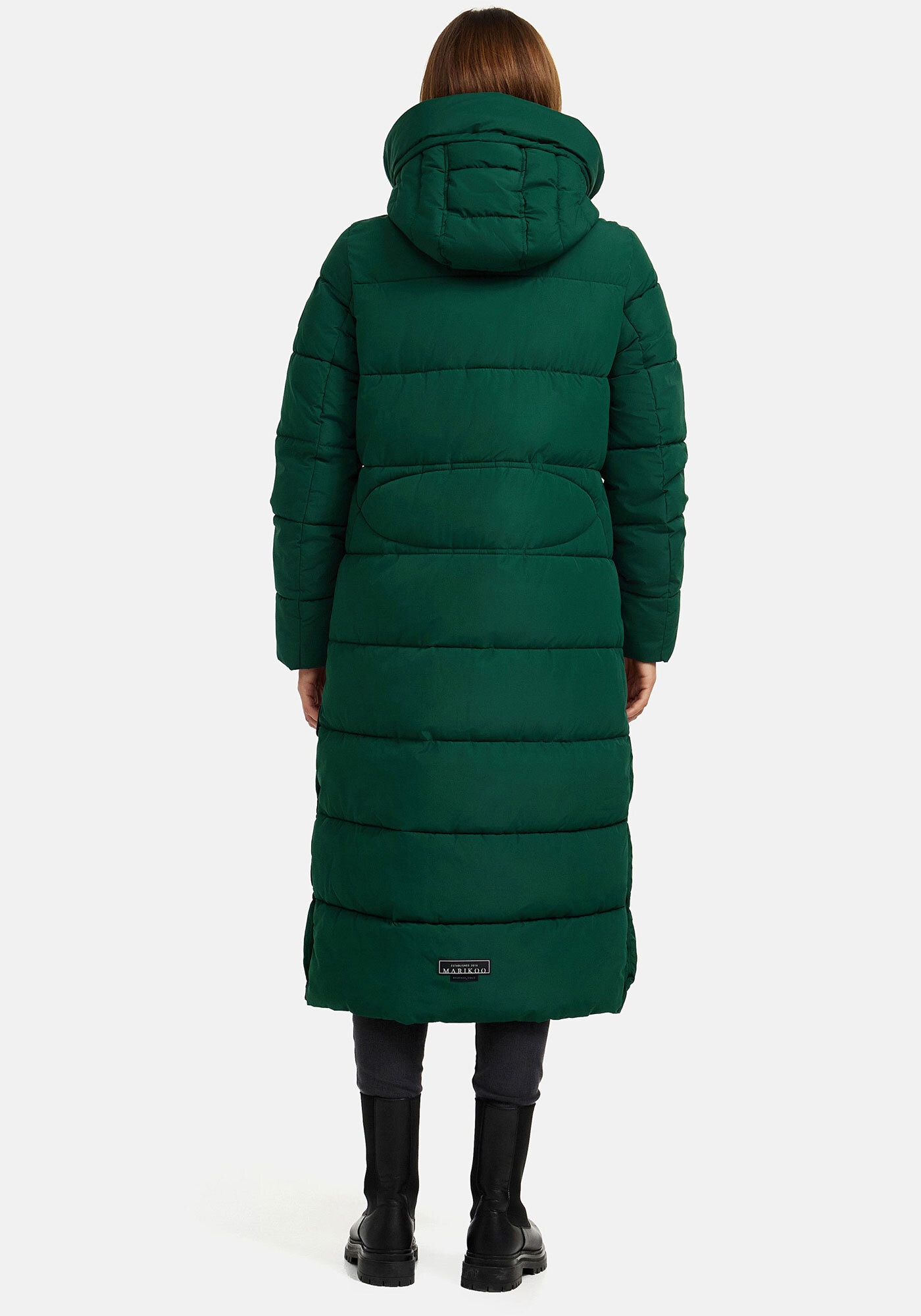 Marikoo Winterjacke »Nadeshikoo XIV«, extra langer Winter Mantel gesteppt