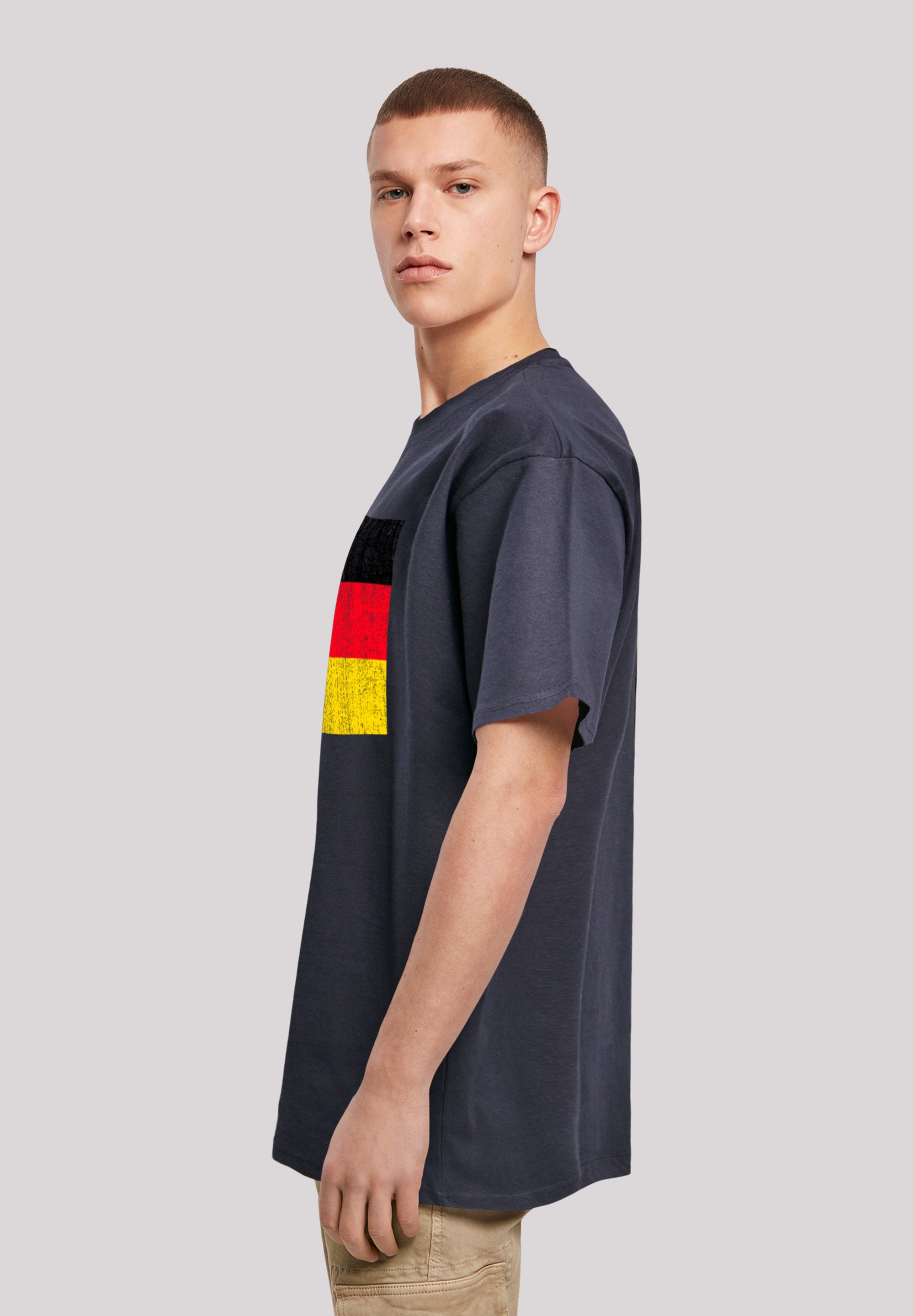 F4NT4STIC T-Shirt »Germany Deutschland Flagge distressed«, Print