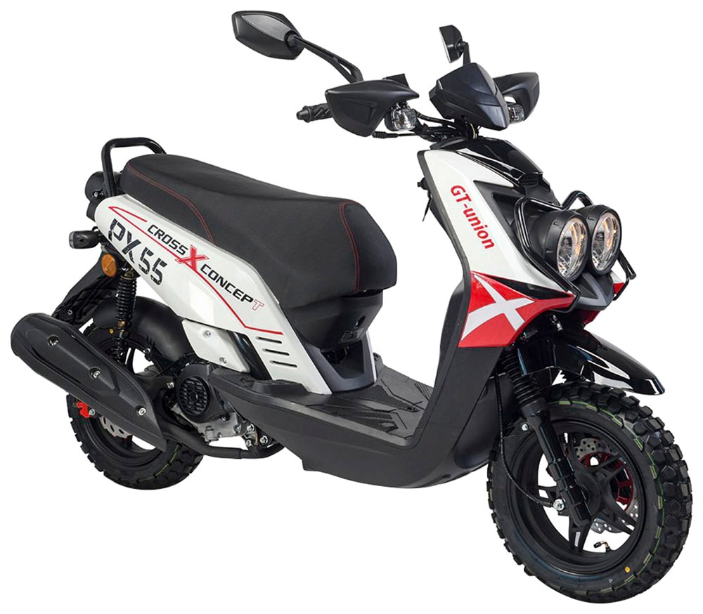 GT UNION Motorroller »PX55 Cross Conzept 25«, 49,6 cm³, 25 km/h, Euro 5, 2,7 PS, Luftgekühlter Motor