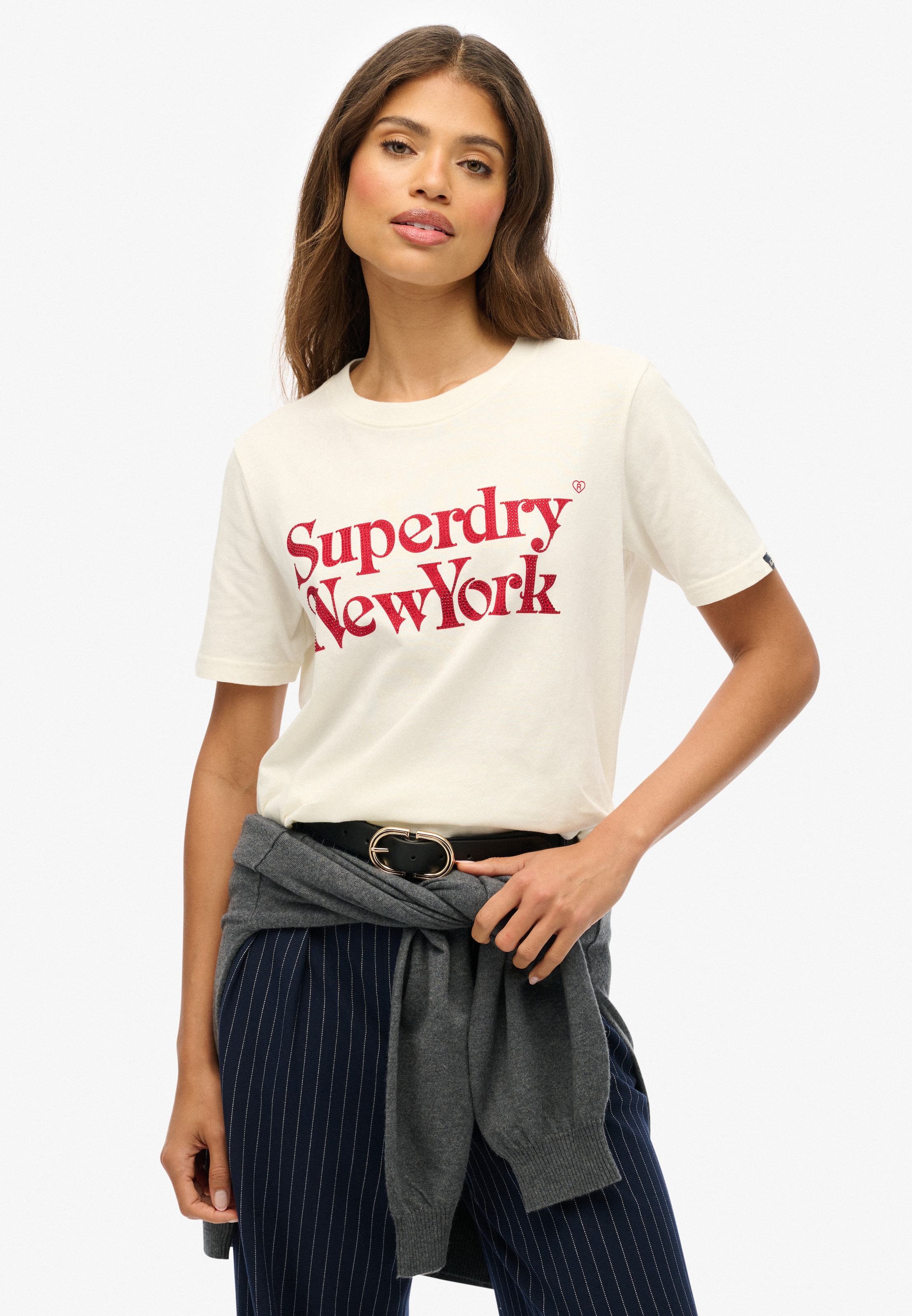 Superdry Print-Shirt "BRAND MARK RELAXED TEE" günstig online kaufen